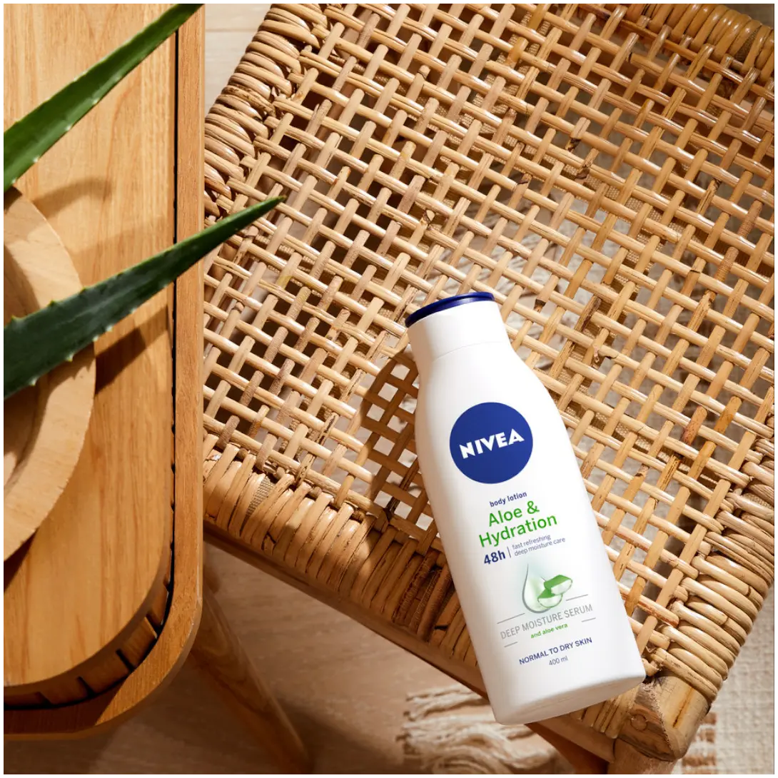 Nivea успокаивающий лосьон для тела с алоэ вера, 400 мл — фото 3
