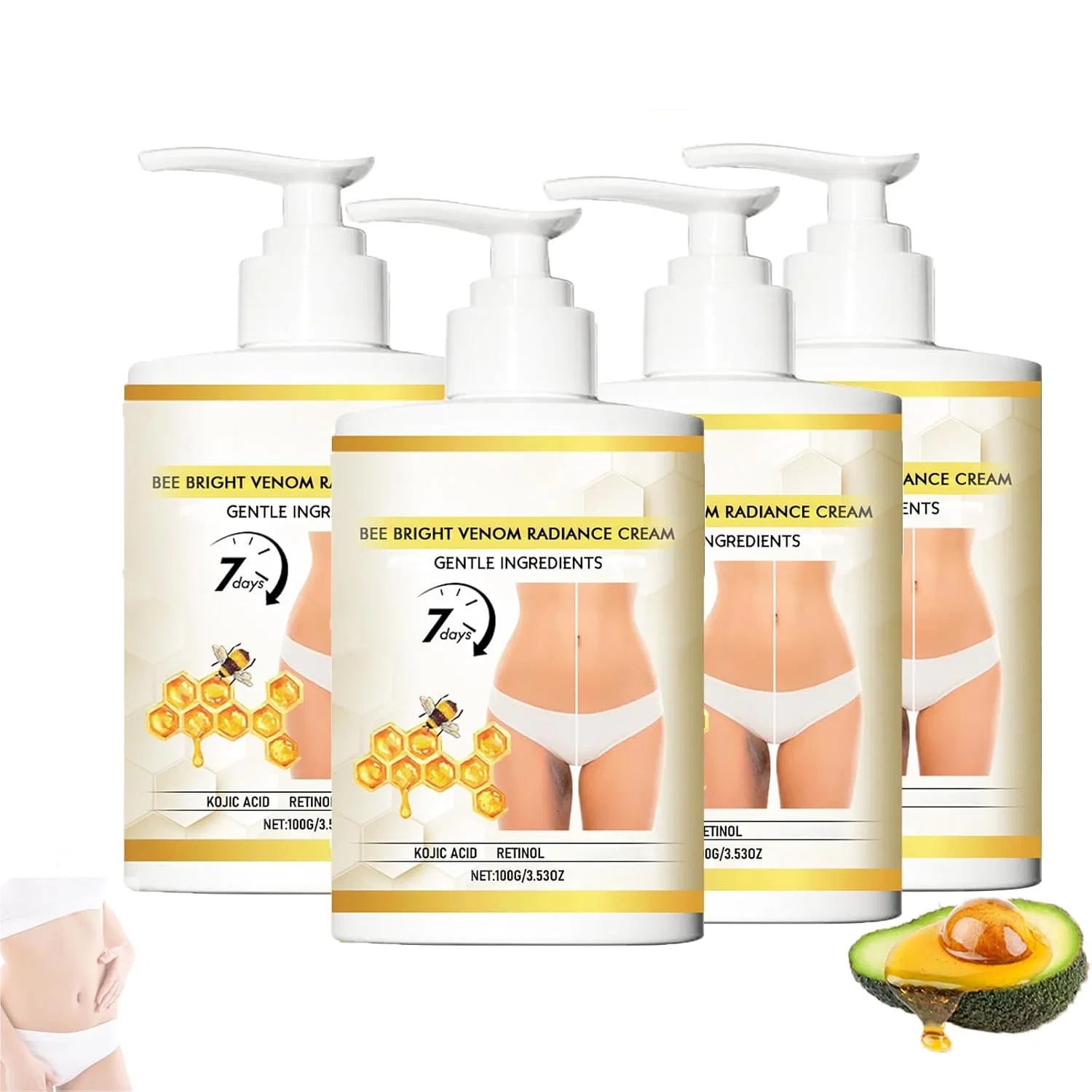 Крем для тела anti-age с пчелиным ядом, LinBomZony, 4 шт, 100 г