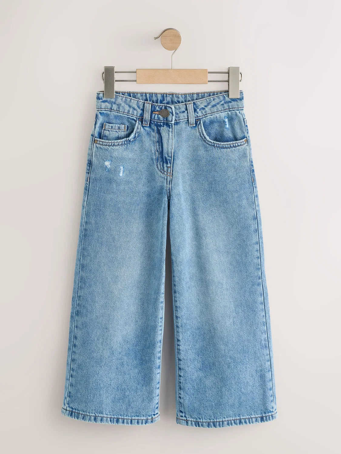 Джинсы широкие Denim Extra Wide Leg Jeans Next, деним