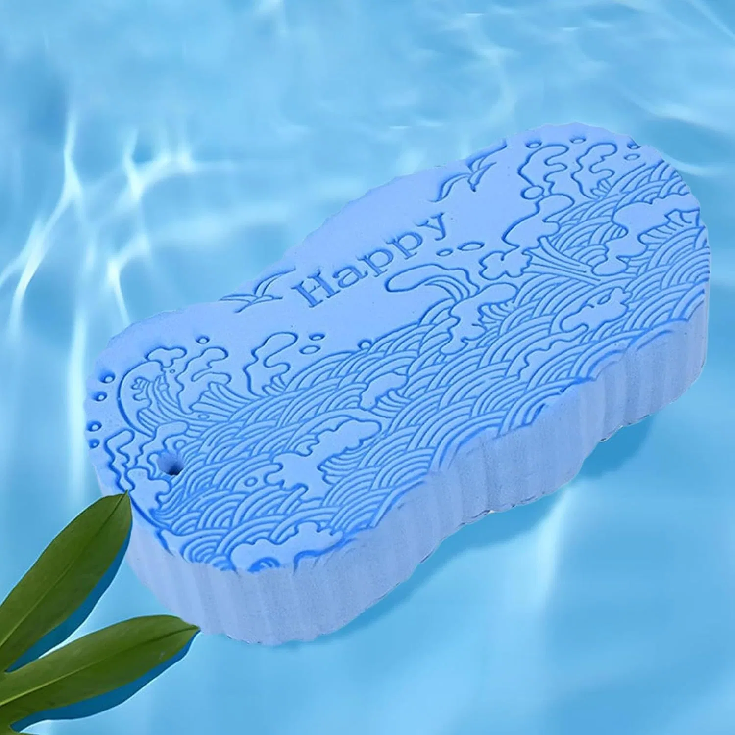 Скребок для тела, двухсторонний, Generisch, 12.8x6.5x2.8 см, Blau — фото 3
