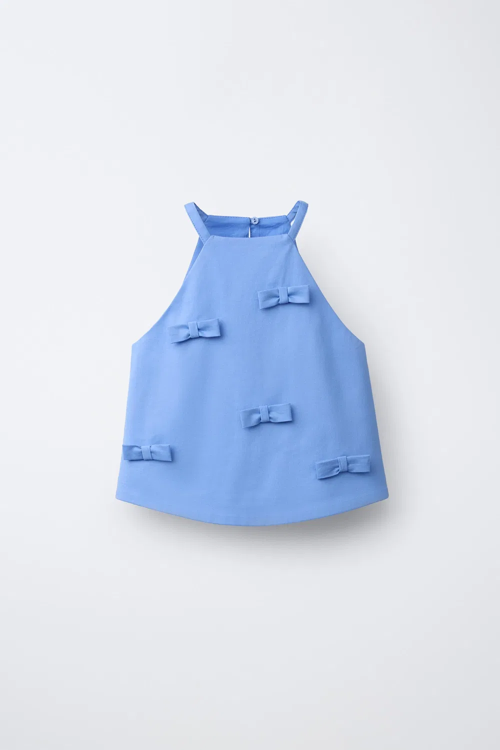 Топ с бантами ZARA, Blue