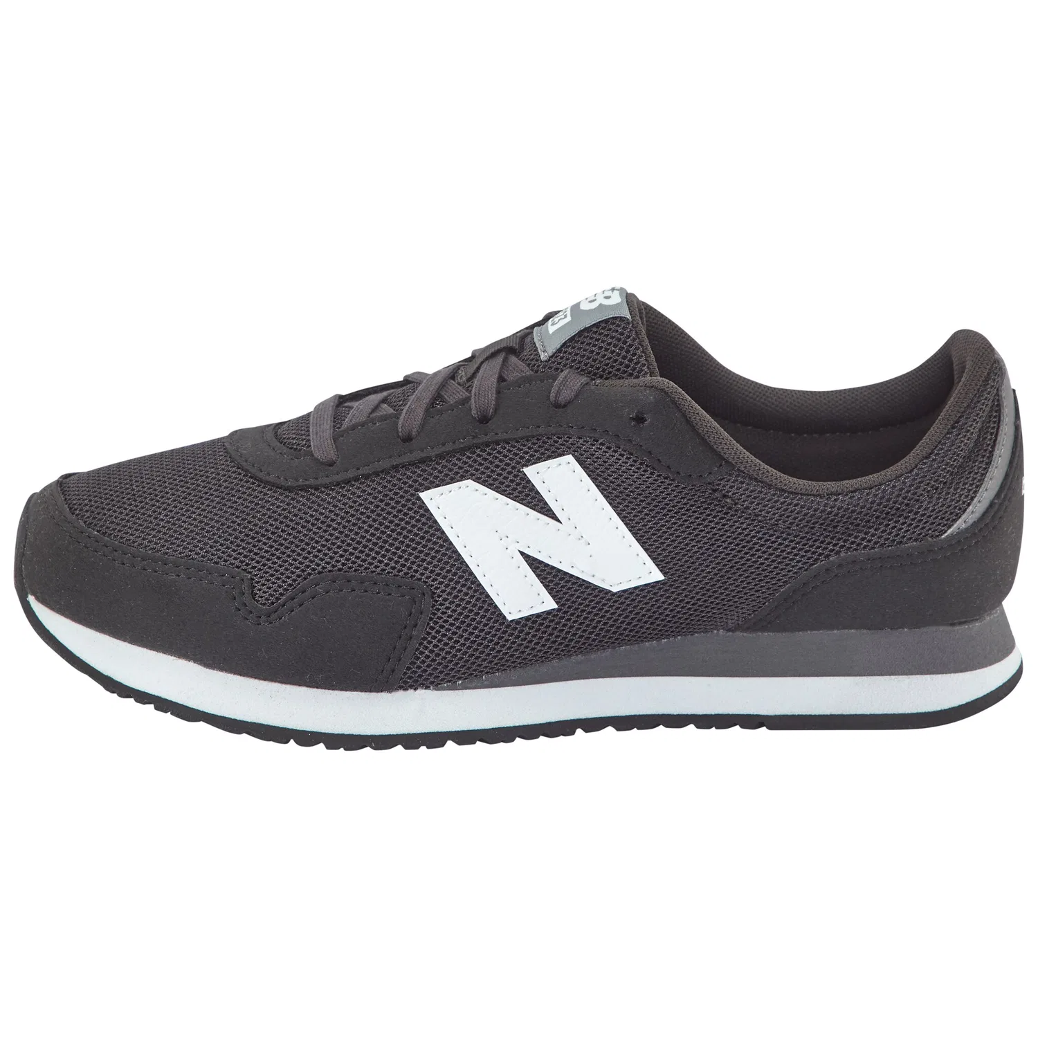 Детские кроссовки на шнуровке New Balance, Black/White — фото 2