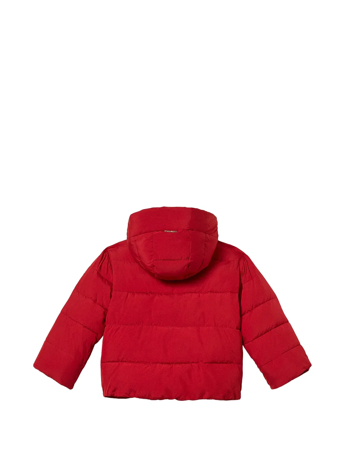 Куртка с капюшоном и отделкой из искусственного меха Twinset Kids, красный — фото 2