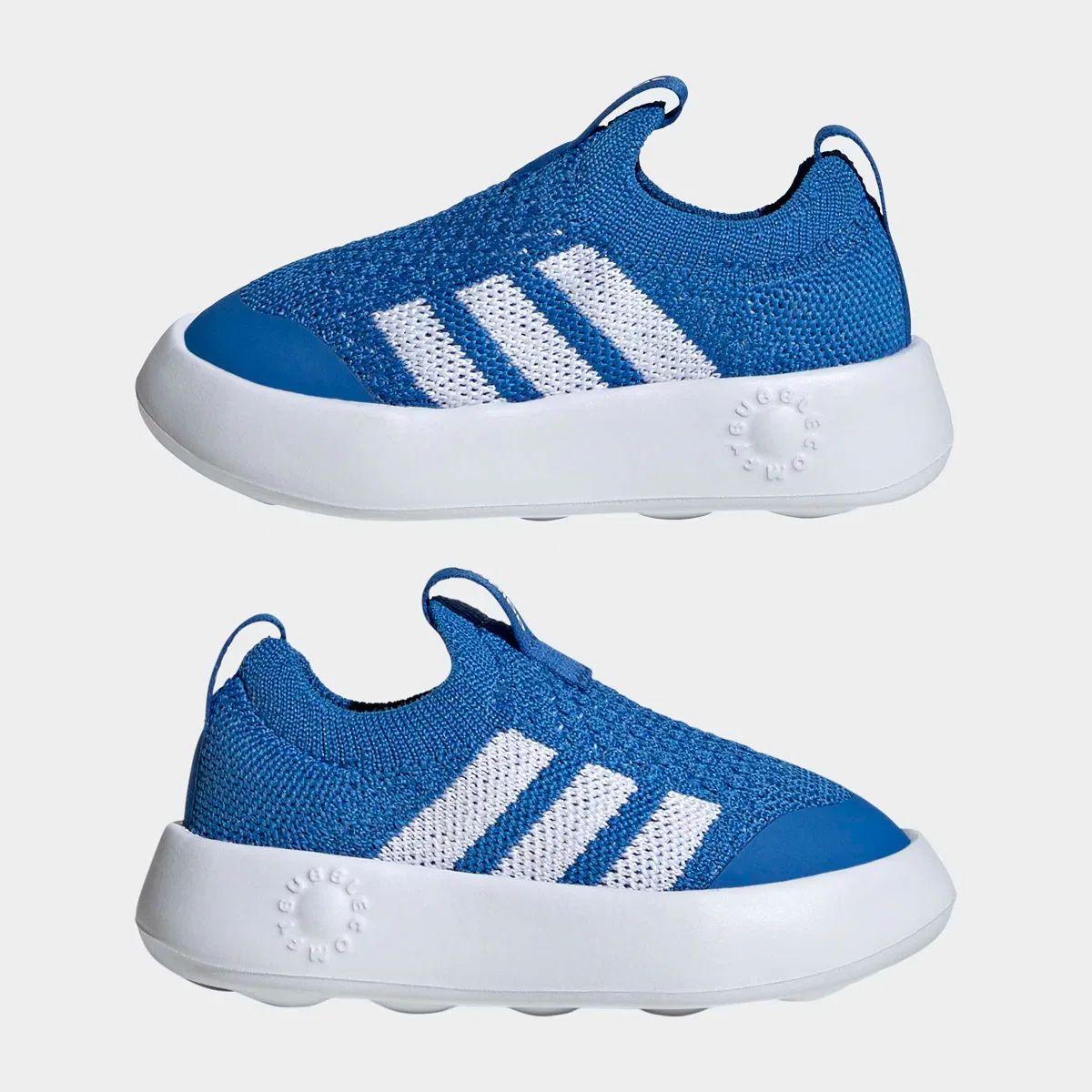 Детские туфли для мальчиков с широкой колодкой Bubblecomfy Shoe Adidas, Bright Royal/Ftwr White/Core Black — фото 3