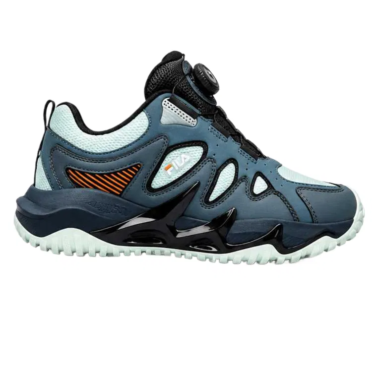 Детские уличные кроссовки Tiger Claw 4 с синтетической кожей, FILA KIDS, Dome Gray/Dark Stone Gray — фото 3