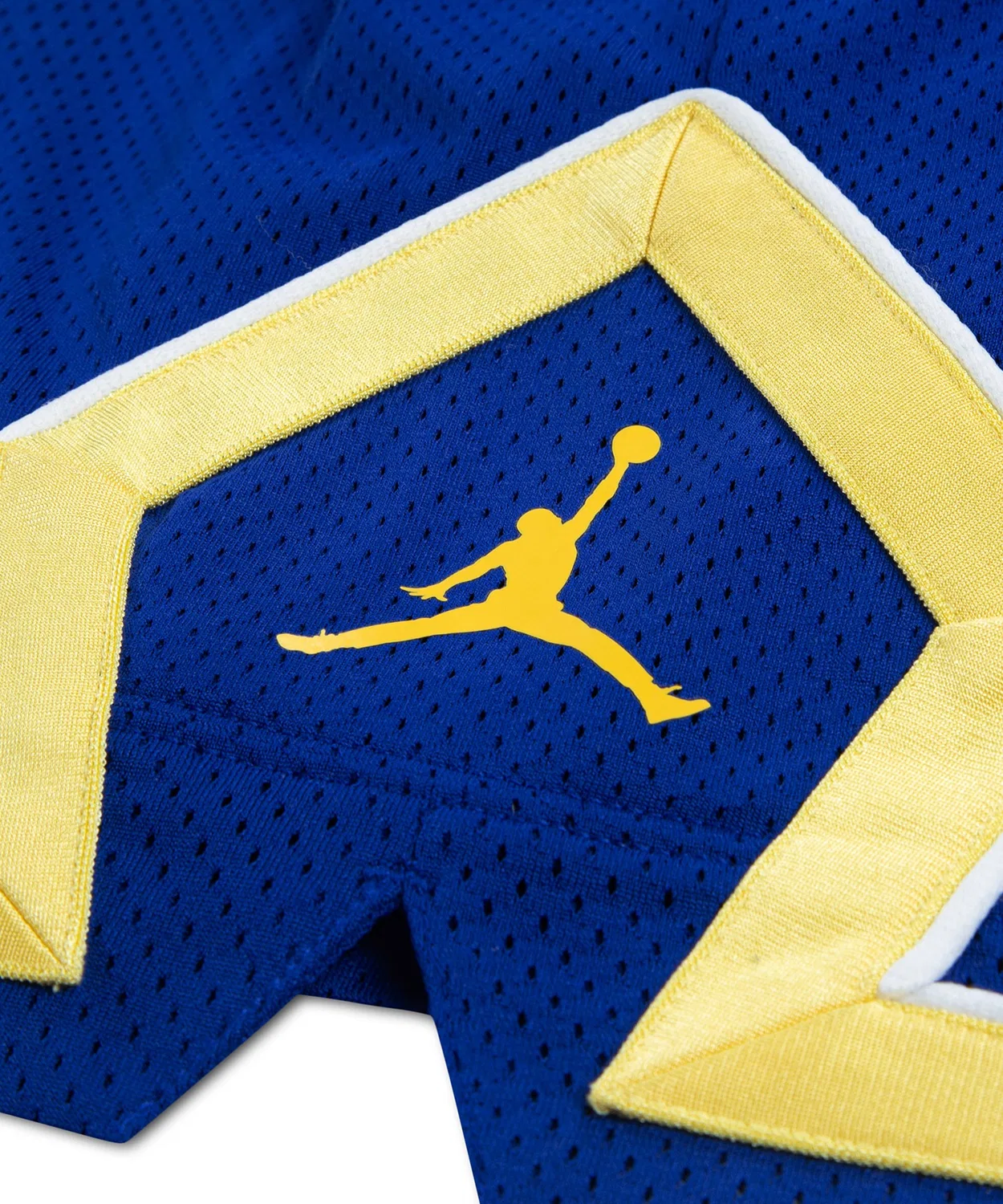Детские шорты из полиэстера с принтом Jordan Brand Mesh DMND P6, Blue — фото 3