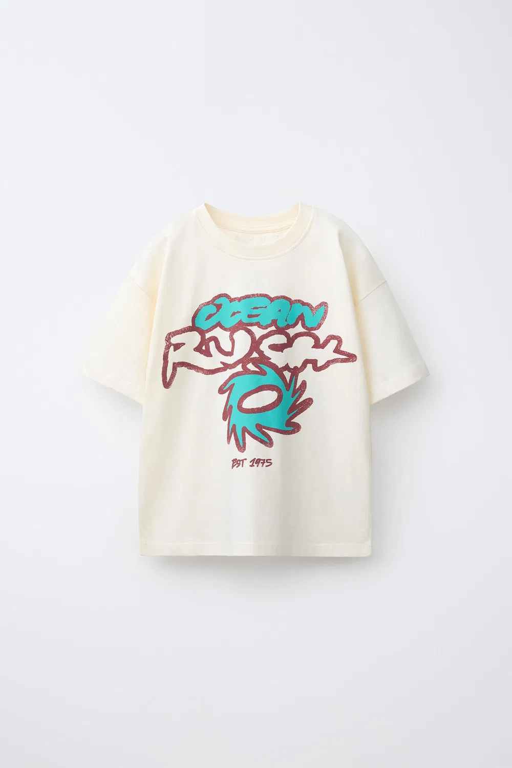 Футболка с принтом ZARA, White