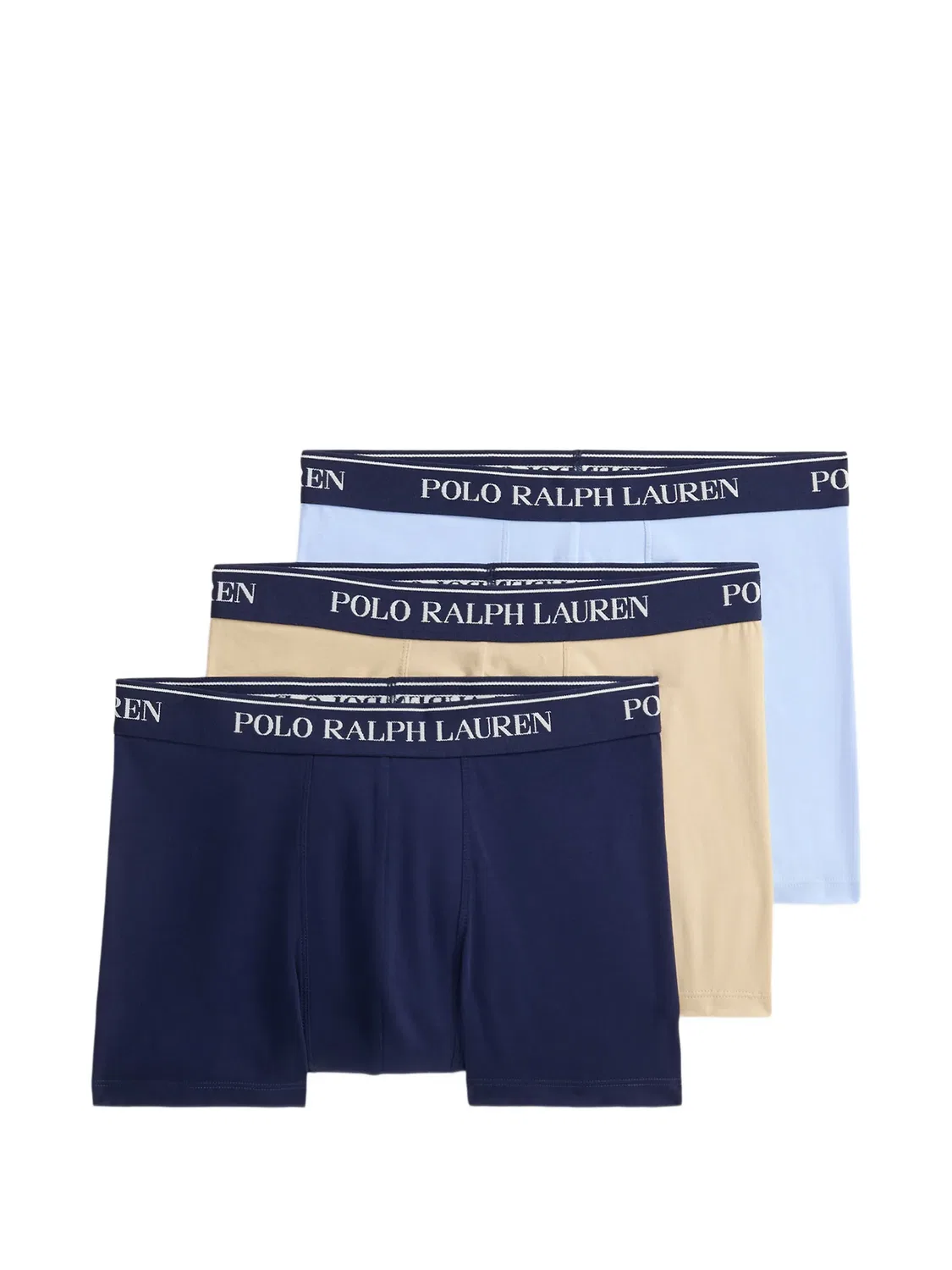 Трусы-боксеры, синие, набор из 3 Polo Ralph Lauren, синий