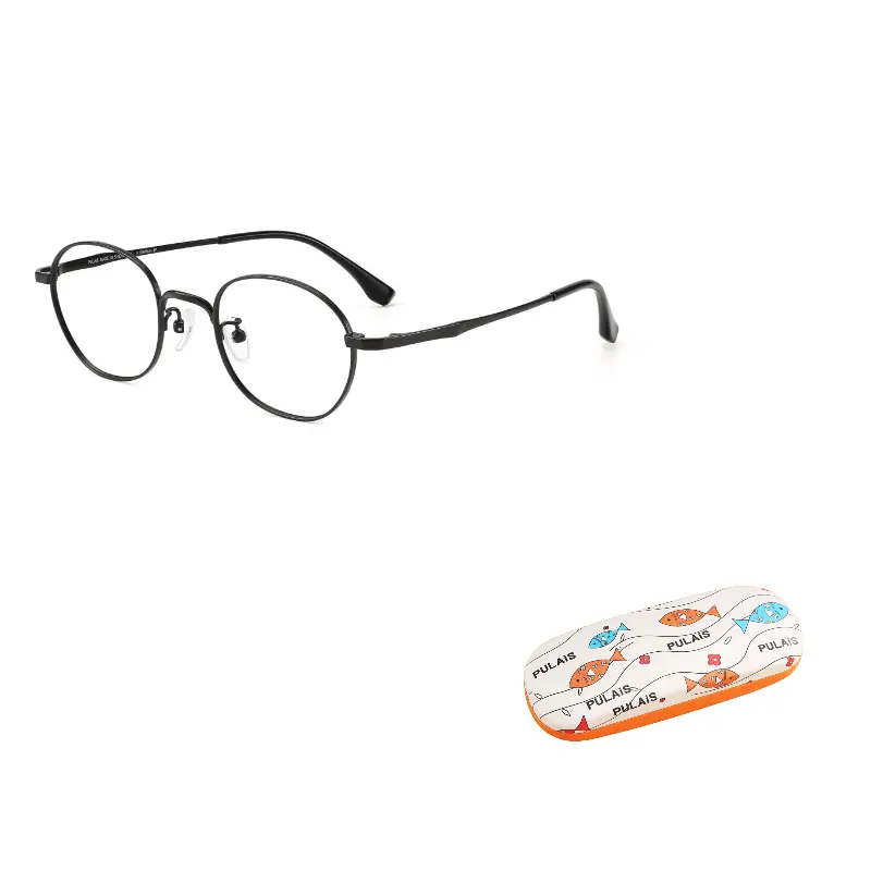 

PULAIS Титановая оправа для очков детская, PM20011-C01 Light Black