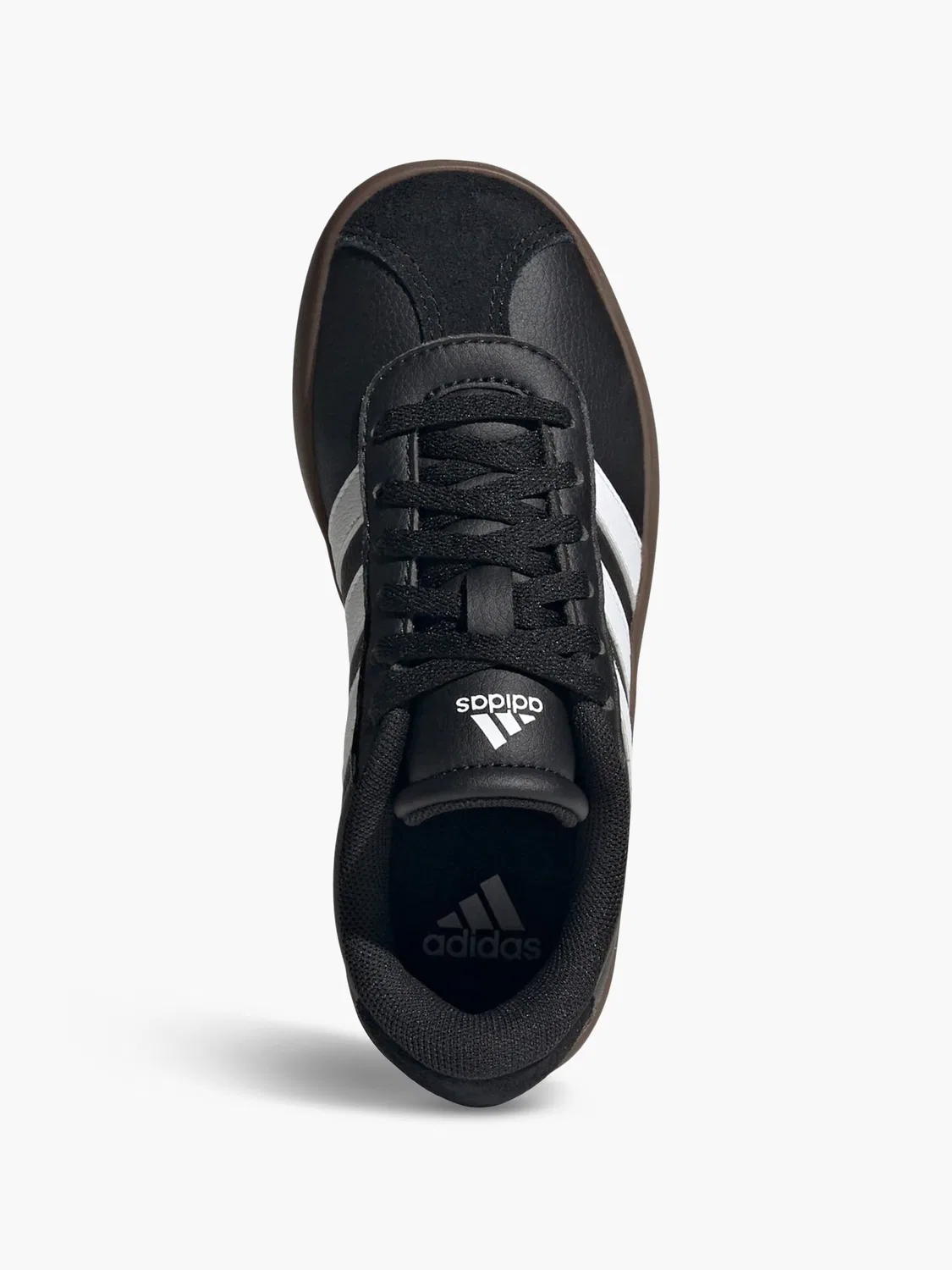 Детские кроссовки на шнуровке VL Court 3.0 Adidas, черный