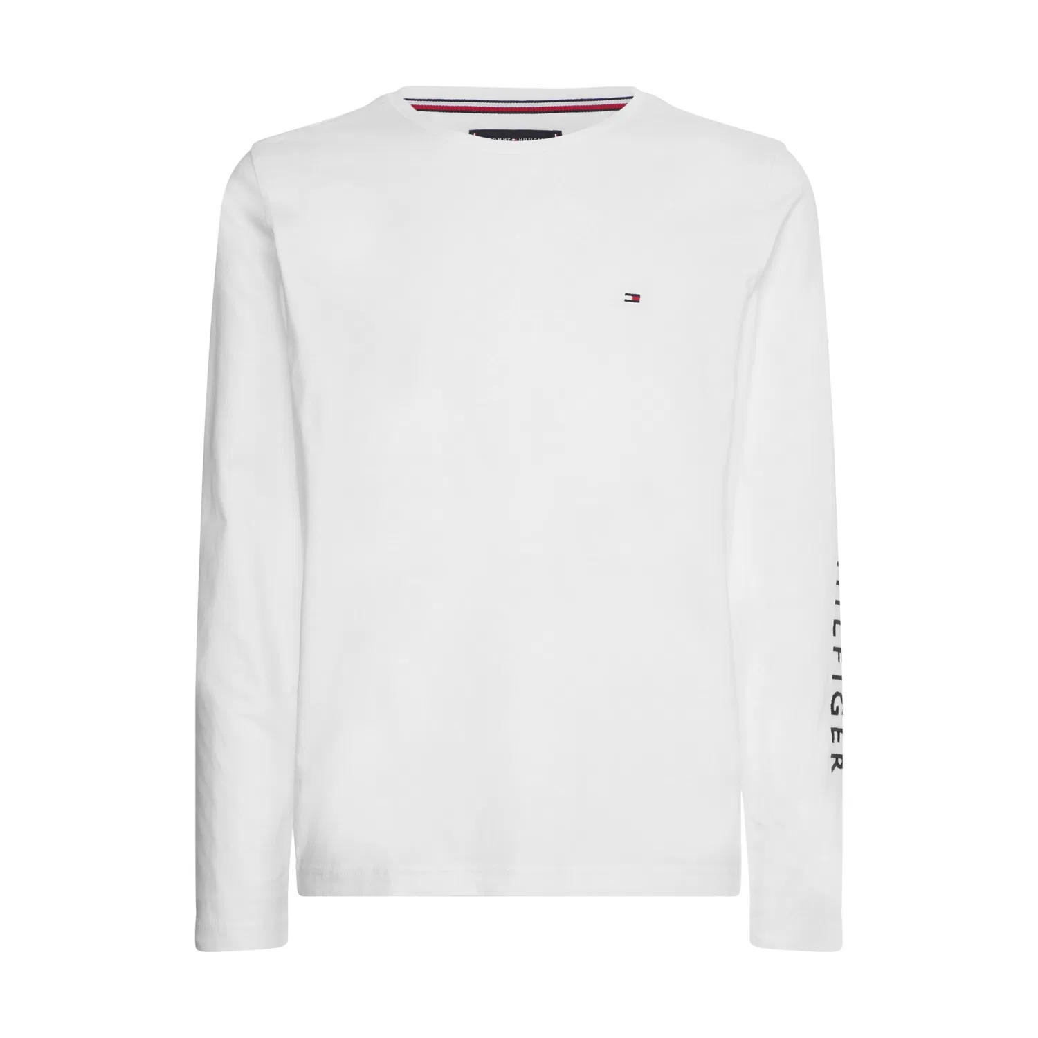 Женский лонгслив с логотипом Tommy Hilfiger, White — фото 4