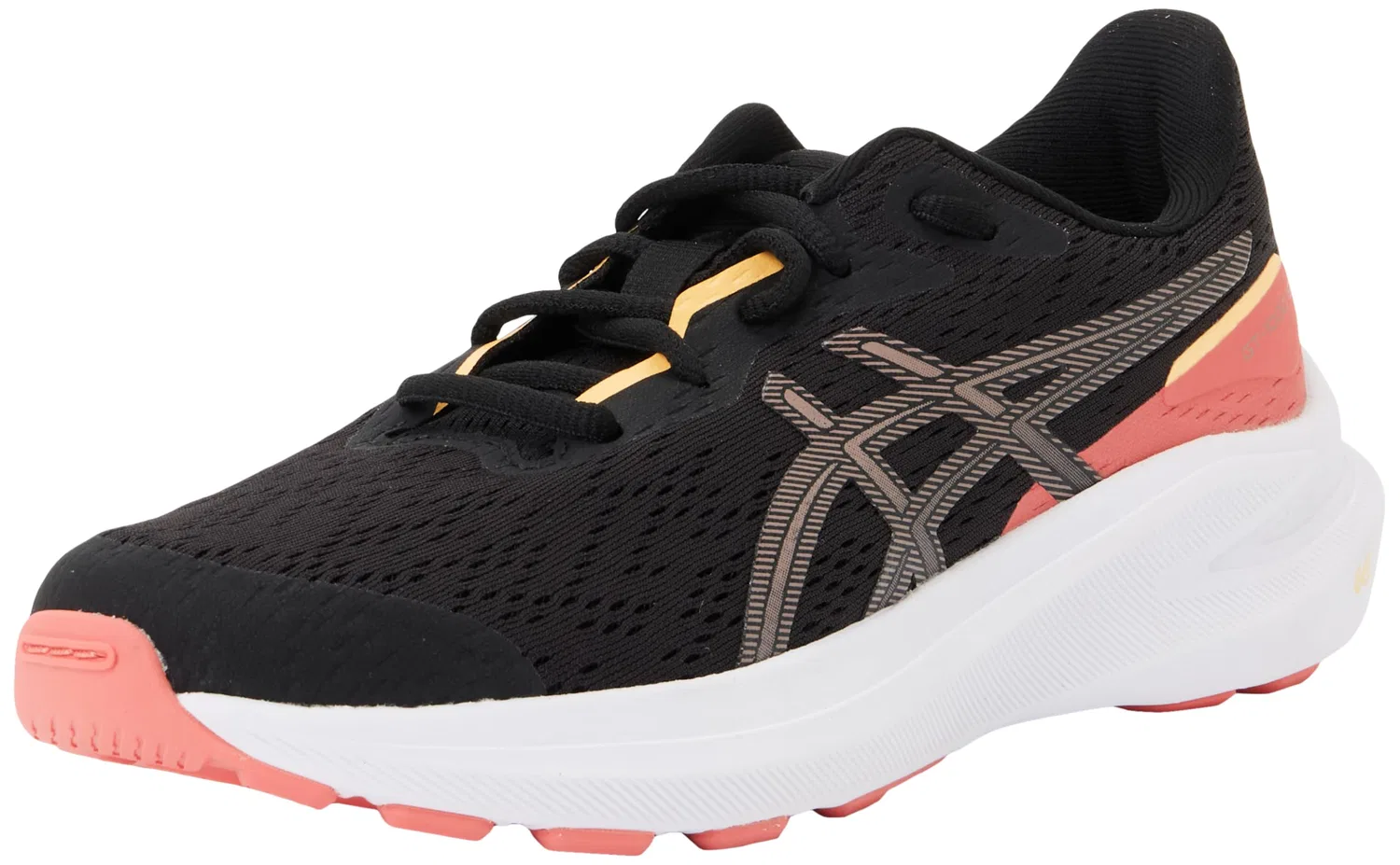 Детские кроссовки для мальчиков с поддержкой Gt-1000 13 GS ASICS, Black Rubble Red