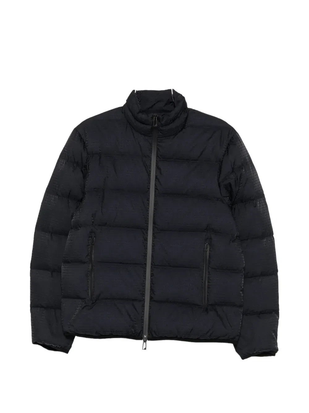 Стеганая куртка с логотипом Emporio Armani, черный