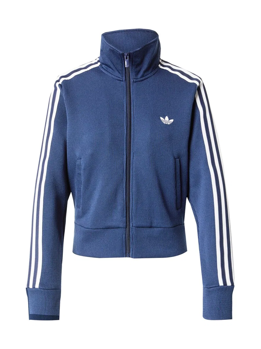 Вязаный кардиган ADIDAS ORIGINALS «Жар-птица» в темно-синем цвете