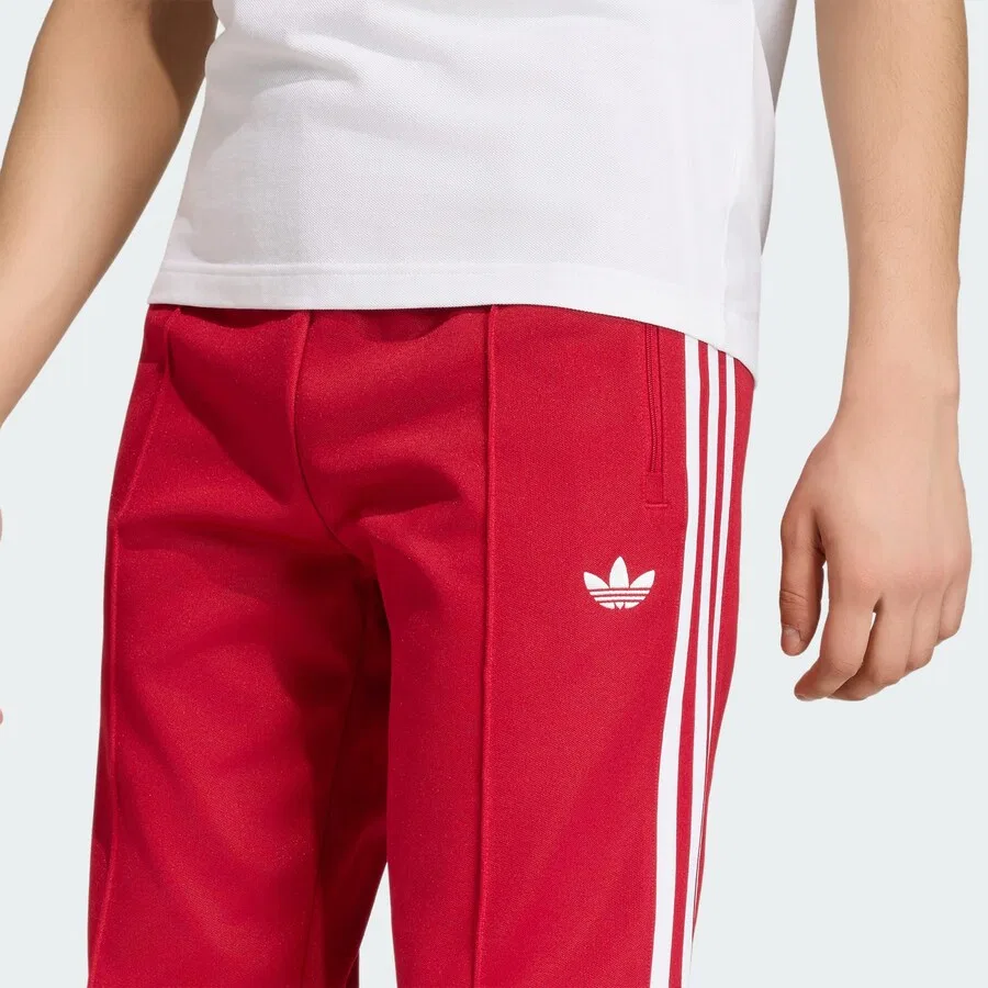 Брюки ADIDAS ORIGINALS Slim fit 'Classic' красного цвета — фото 3