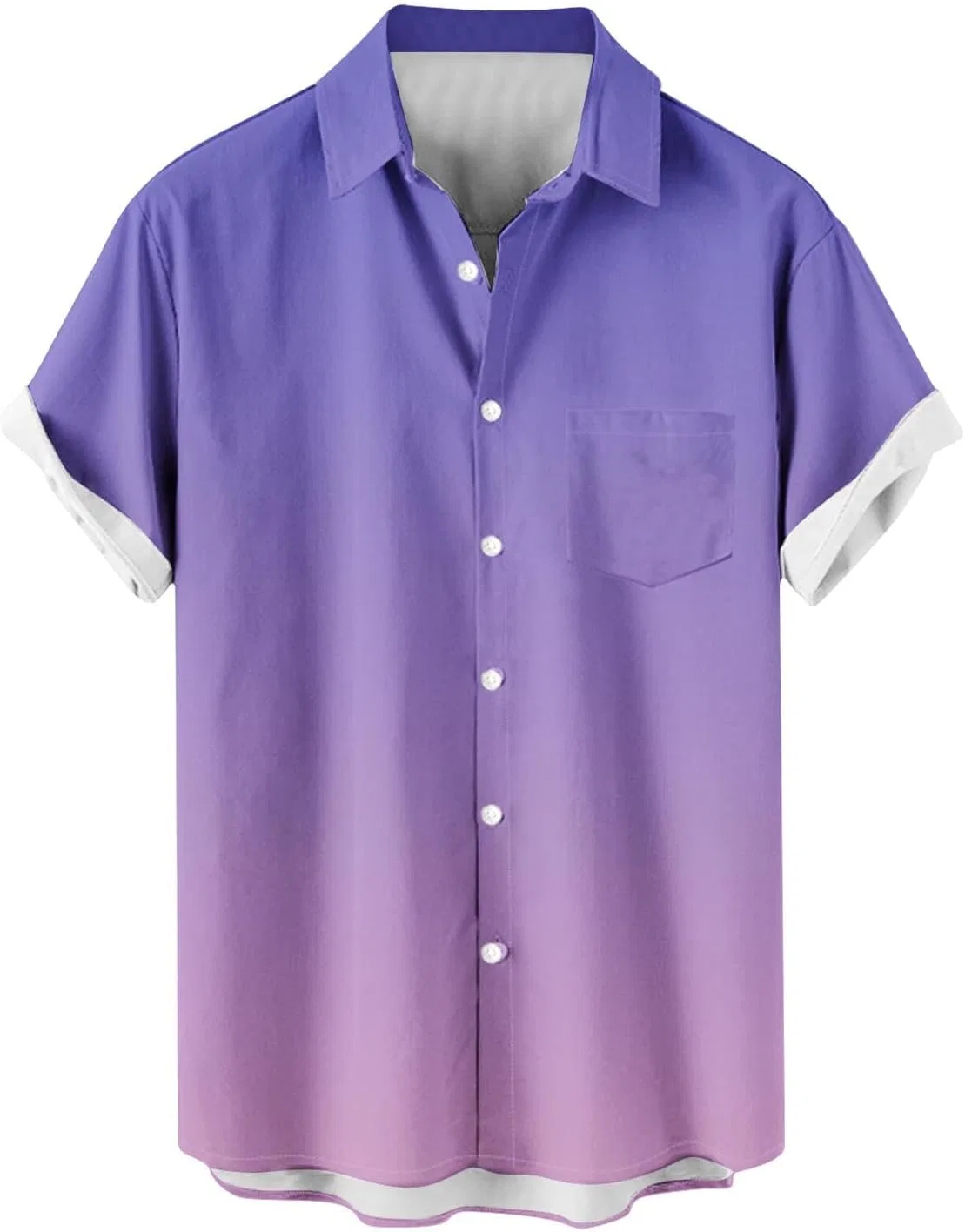 Мужская футболка с градиентом Loose Fit, Purple — фото 3