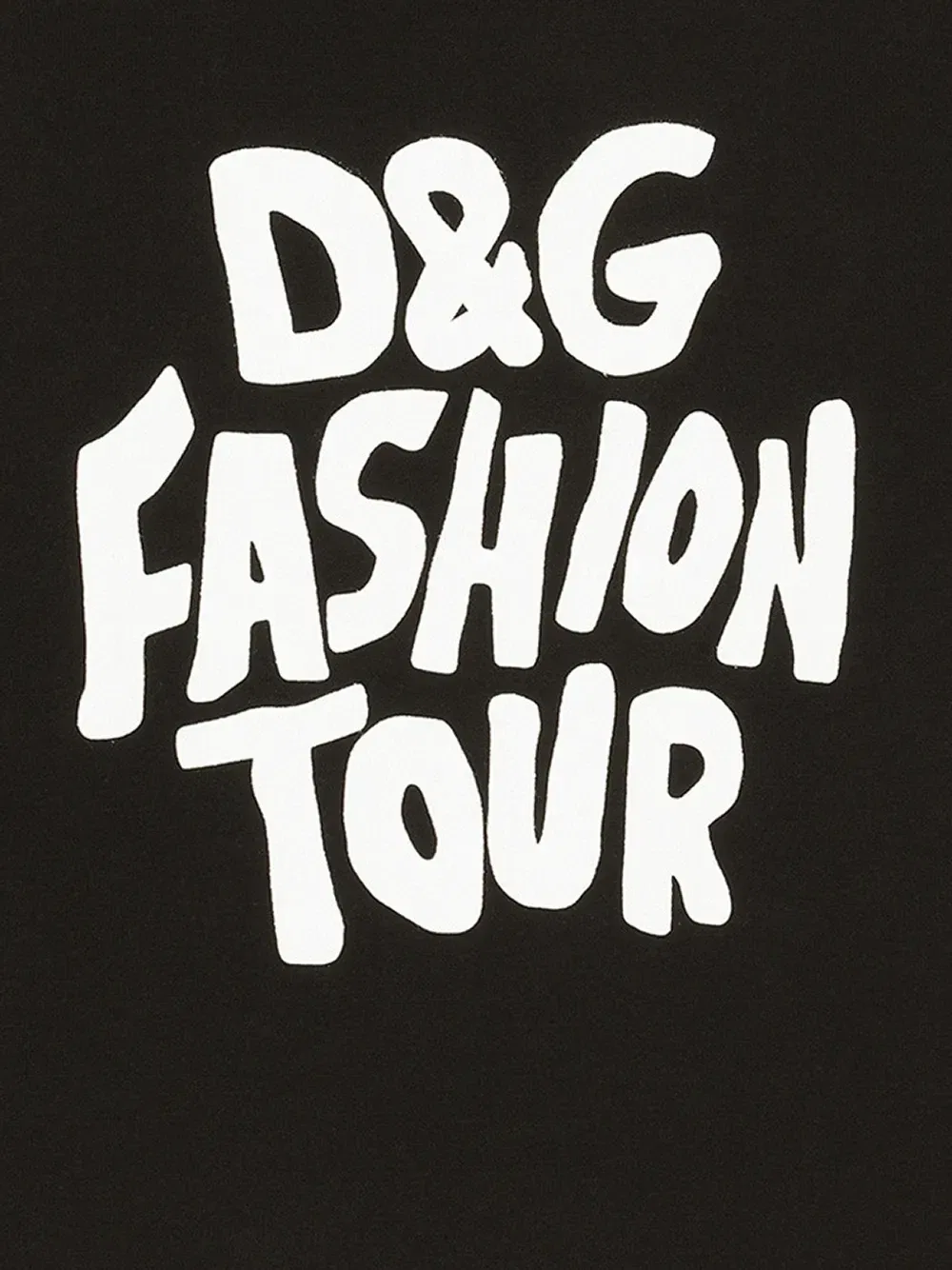 Футболка с принтом Fashion Tour Dolce & Gabbana Kids, черный — фото 3