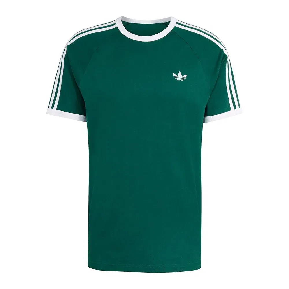 Мужская футболка с коротким рукавом с полосками 3 Stripes Adidas Originals, Green — фото 3