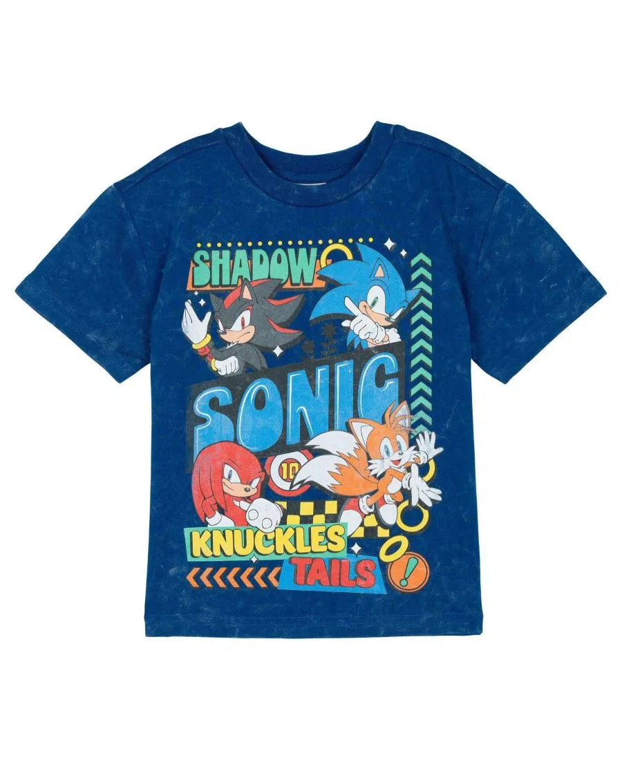 Комплект из футболки и шорт с принтом Sonic The Hedgehog, Sonic Shadow Blue — фото 2
