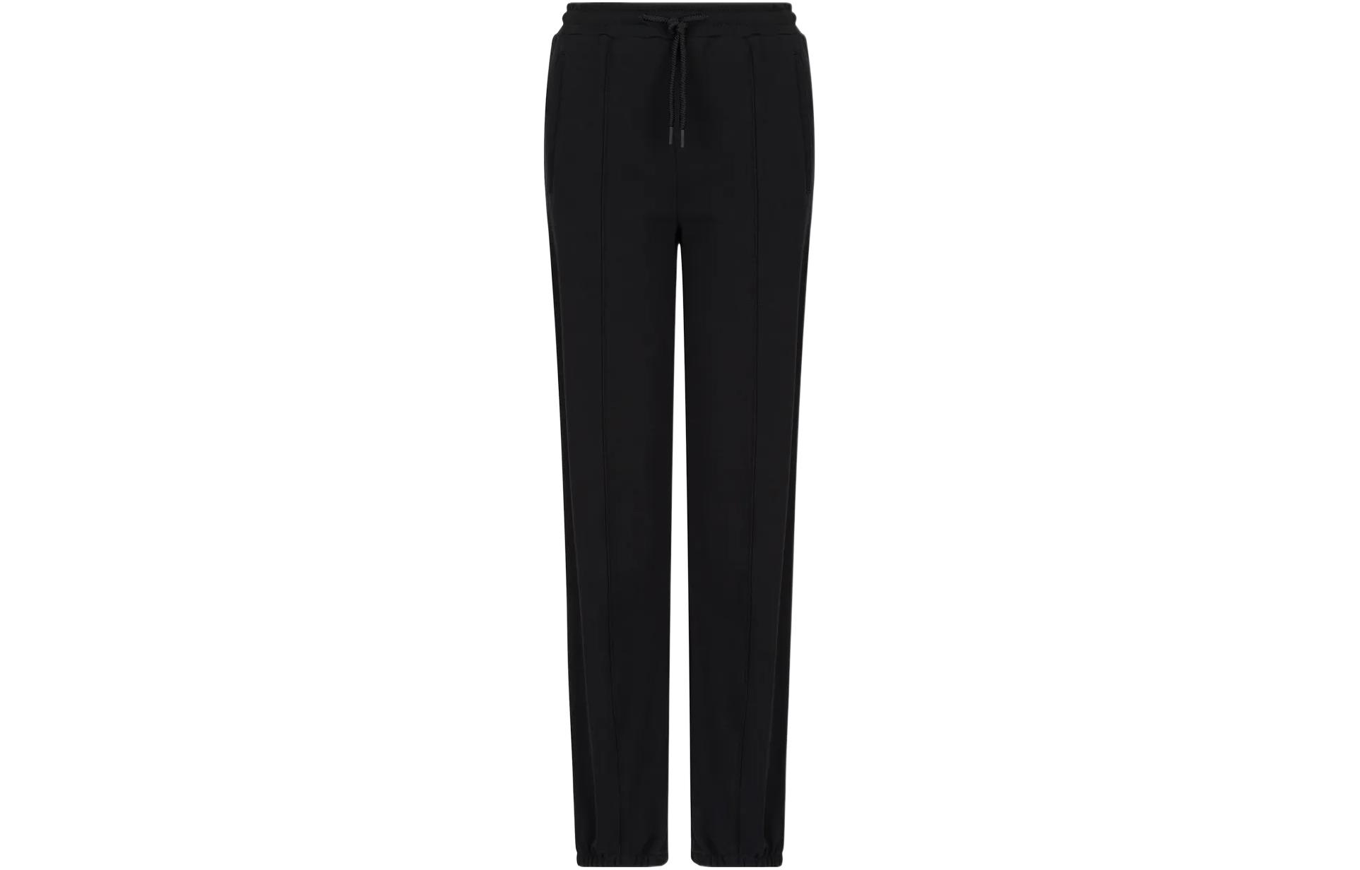 

Вязаные спортивные штаны женские черные EMPORIO ARMANI