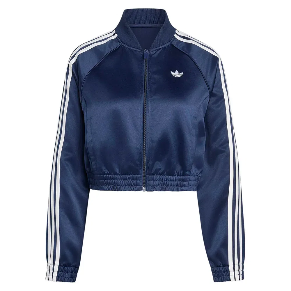 Женский свитшот с молнией Satin SST Adidas Originals, Blue — фото 3