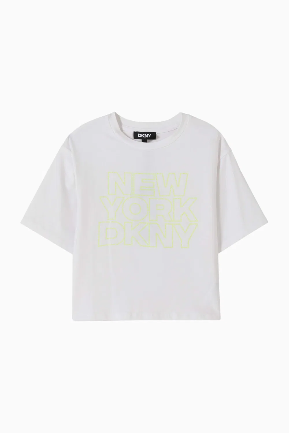 Футболка с принтом из джерси DKNY
