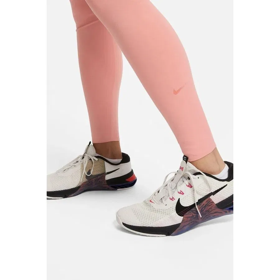 Леггинсы с высокой посадкой One Luxe Nike, Розовый — фото 4
