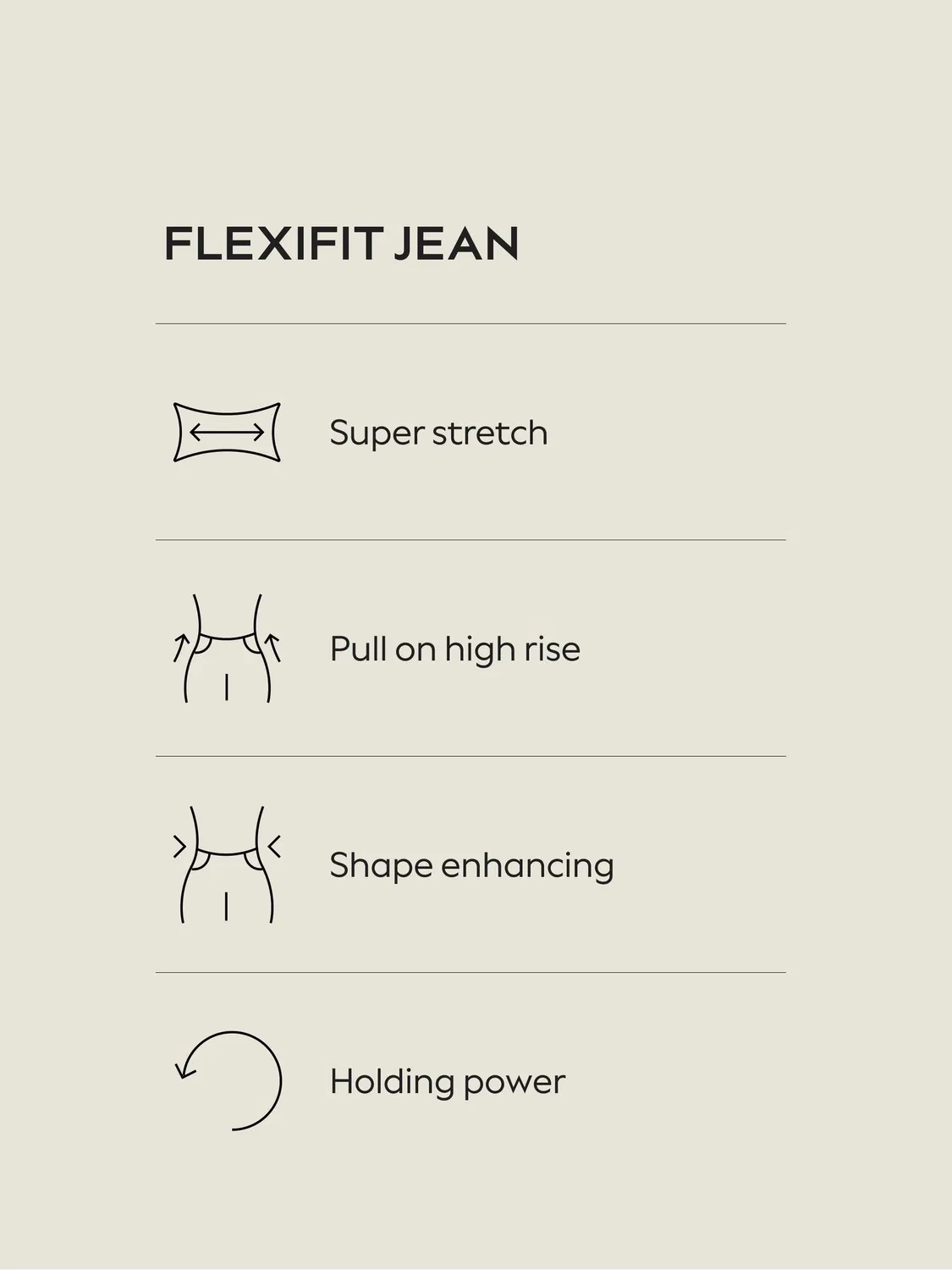 Джинсы с высокой посадкой, суперстрейч Flexifit Next, черный — фото 4