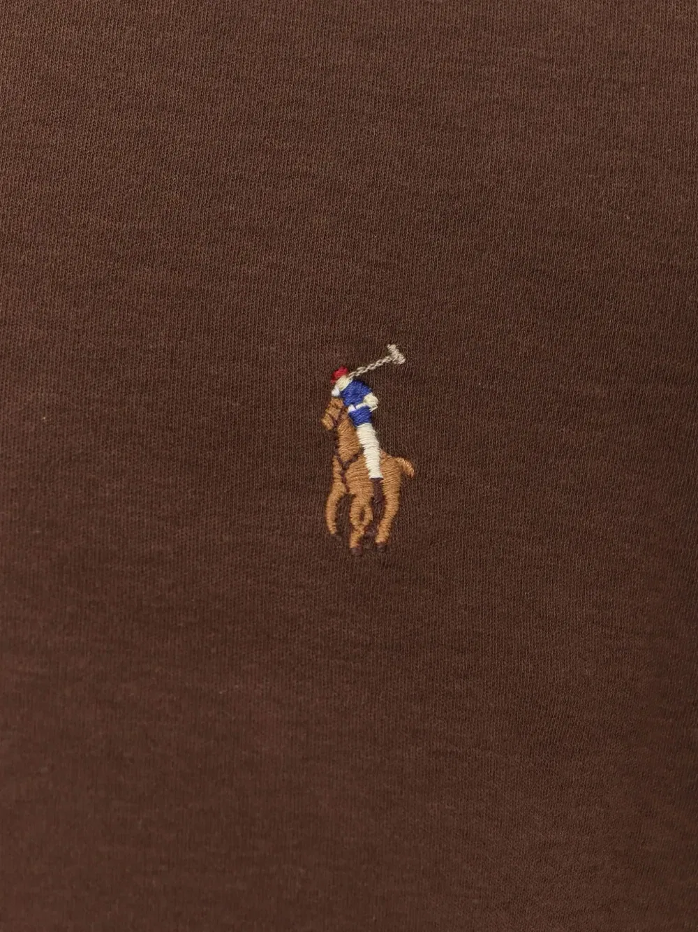 Футболка Polo с вышивкой в виде пони Polo Ralph Lauren, коричневый — фото 3