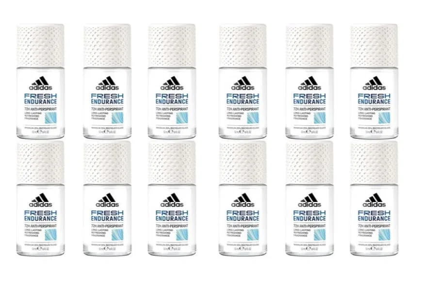Дезодорант-антиперспирант adidas, набор 12 шт по 50 мл, Fresh Endurance