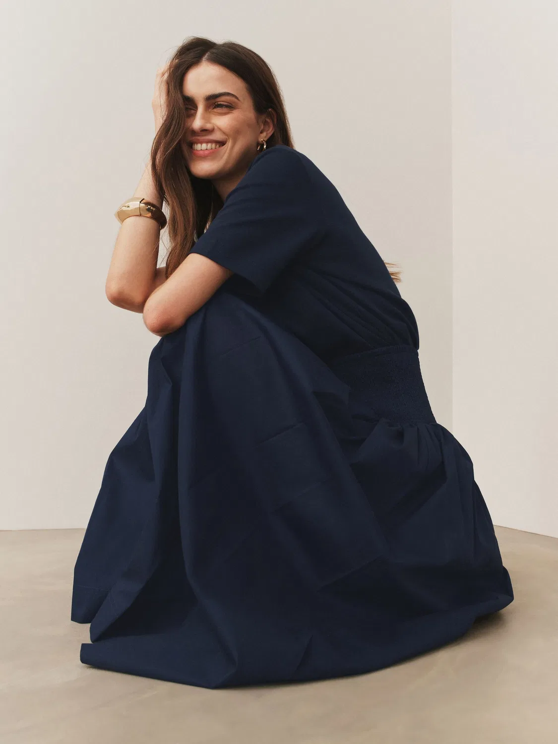 Юбка макси ширрованая Navy Blue Next — фото 3