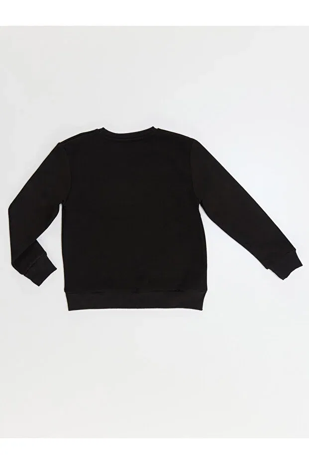 Детские свитшот для девочек с принтом Ladybug girl Denokids, Black — фото 4