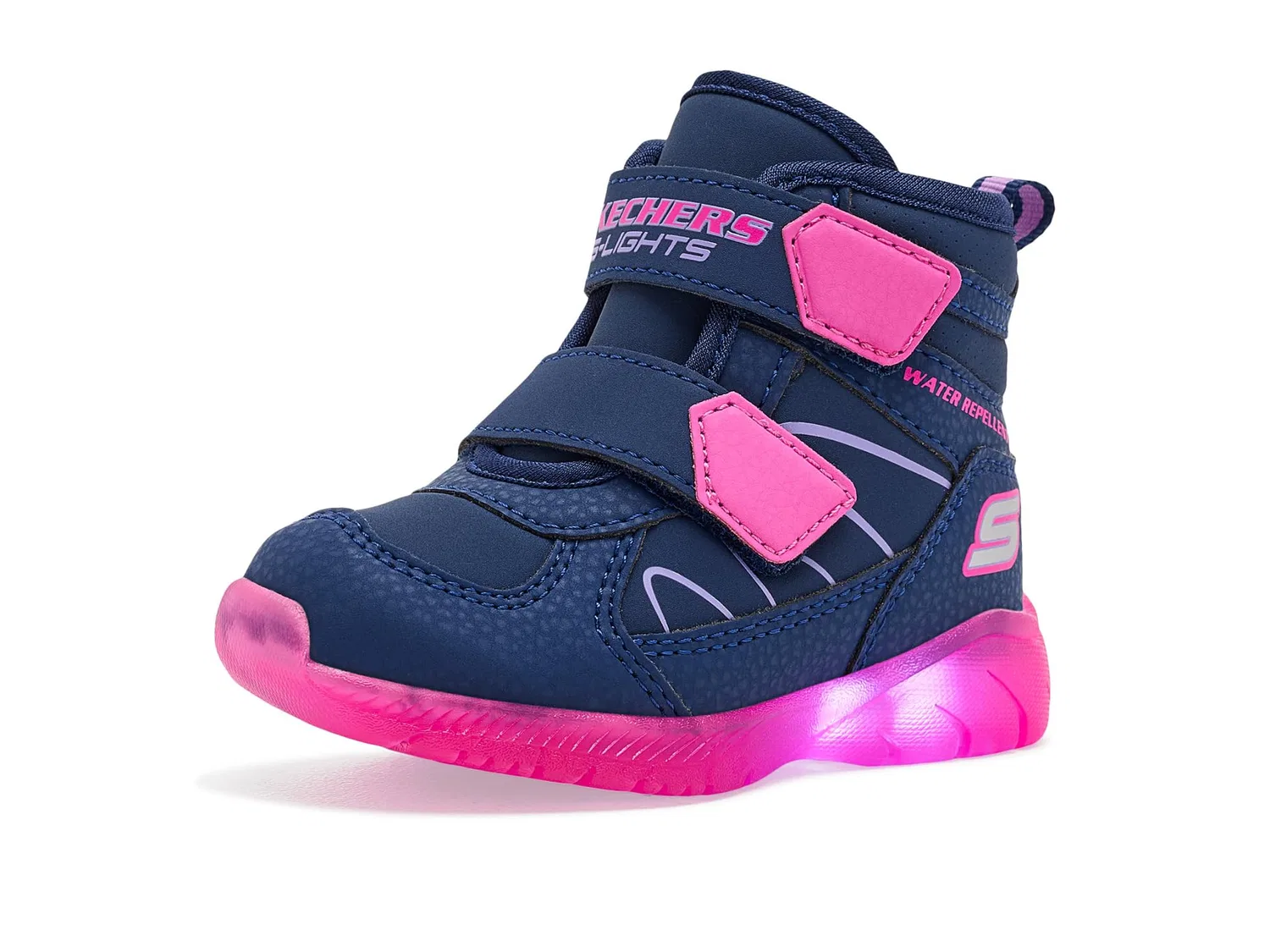 Кроссовки Illumi-Brights - Polar Steppe 319310N (для малышей) Skechers Kids, Navy/Multi