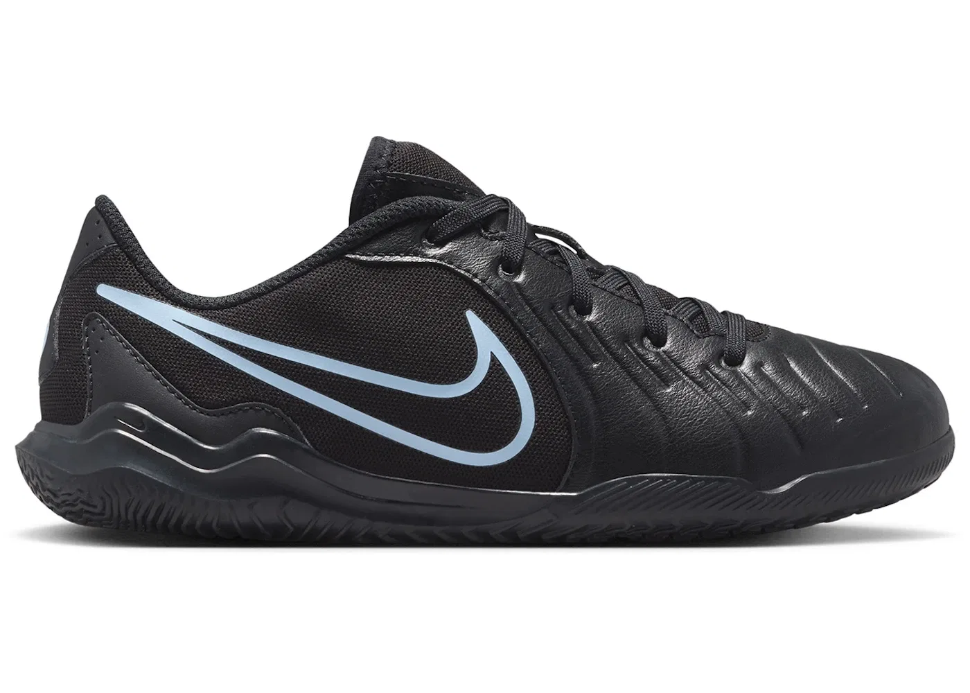 Детские кроссовки для футбола с принтом Nike Tiempo Legend 10 Club IC Shadow Pack Nike, Black/Black