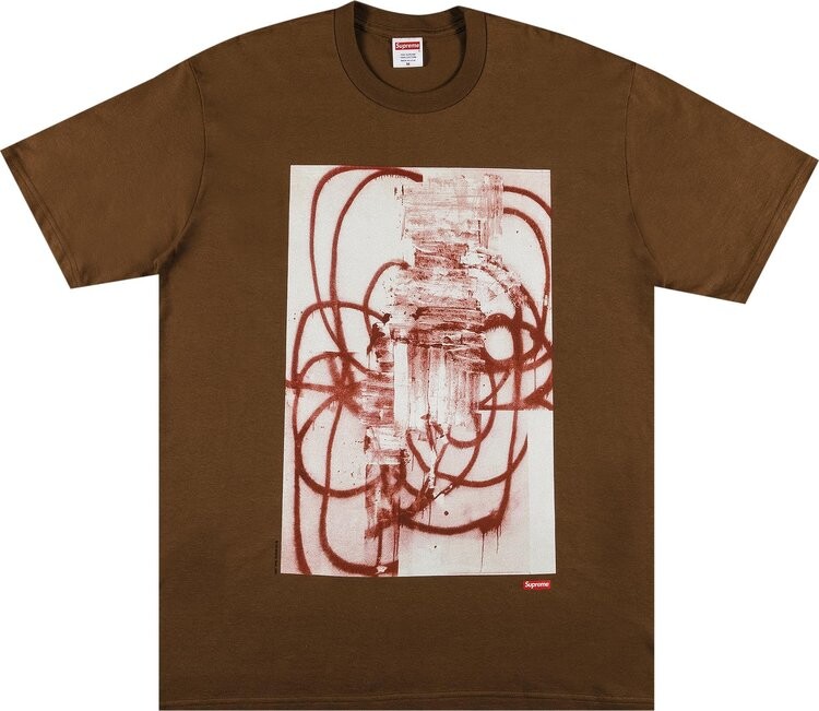 

Футболка Supreme x Christopher Wool 2001 Tee 'Brown', коричневый