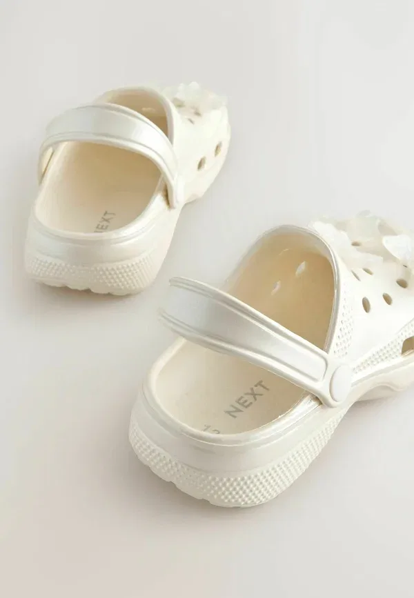 Тапочки синтетические Regular fit - clogs - pool slides Next White, белый — фото 3