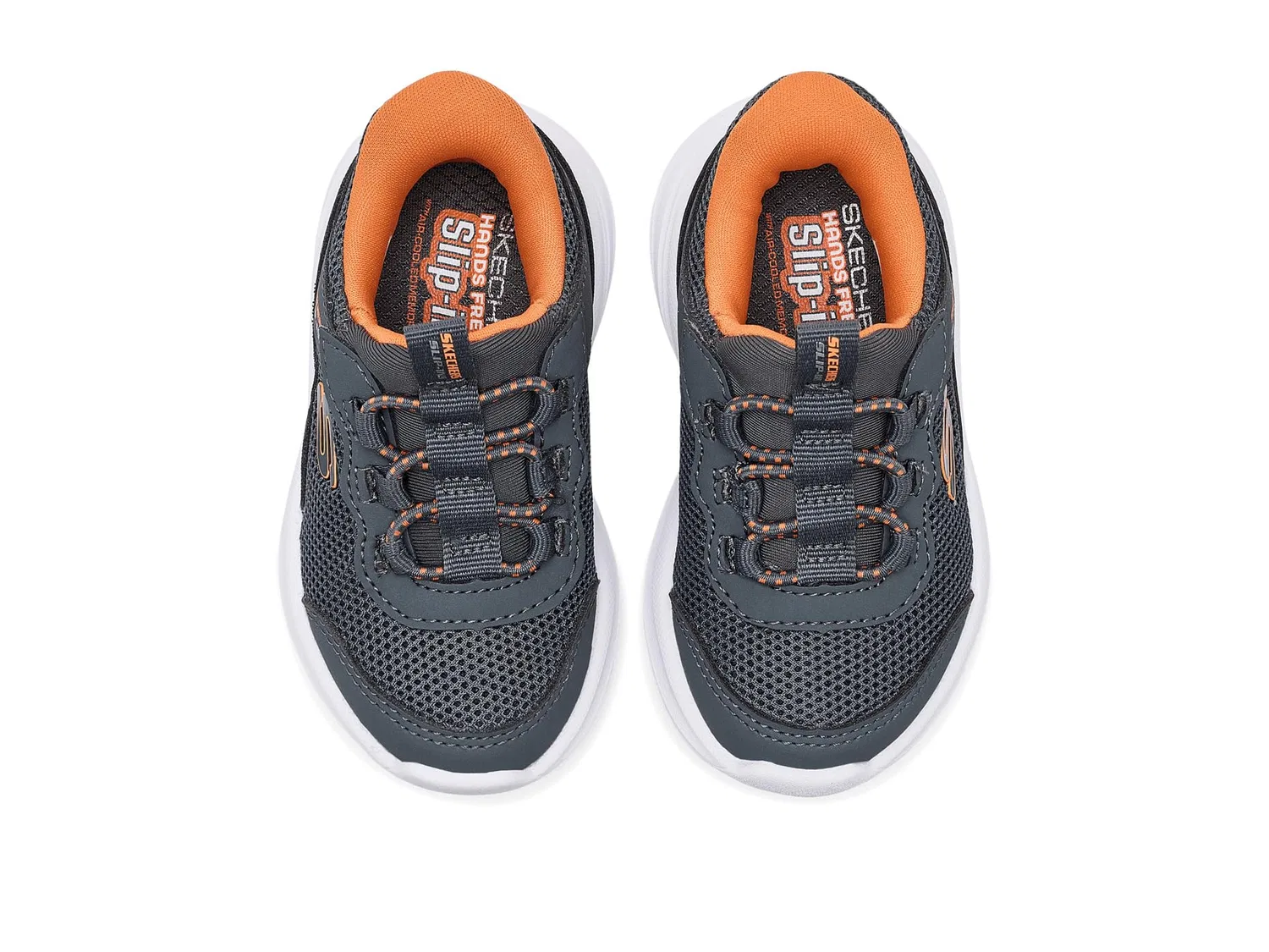 Кроссовки Hands-Free Slip-Ins-Bounder Pro 404208N (для малышей) Skechers Kids, Charcoal — фото 3