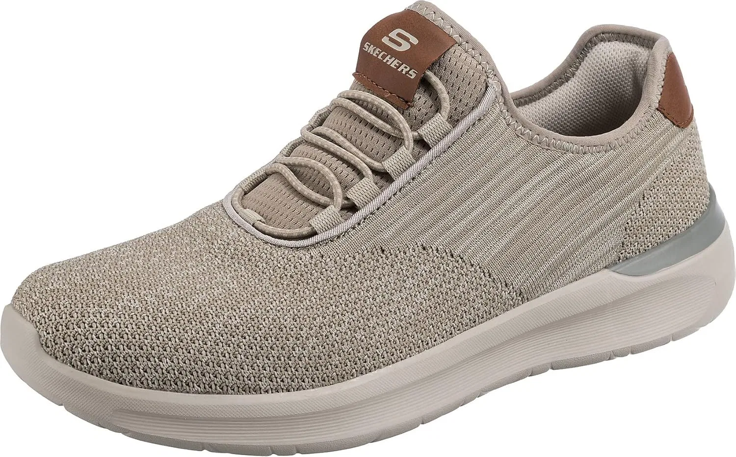 Мужские кроссовки Skechers Lattimore Coringa, Taupe Knitted Mesh