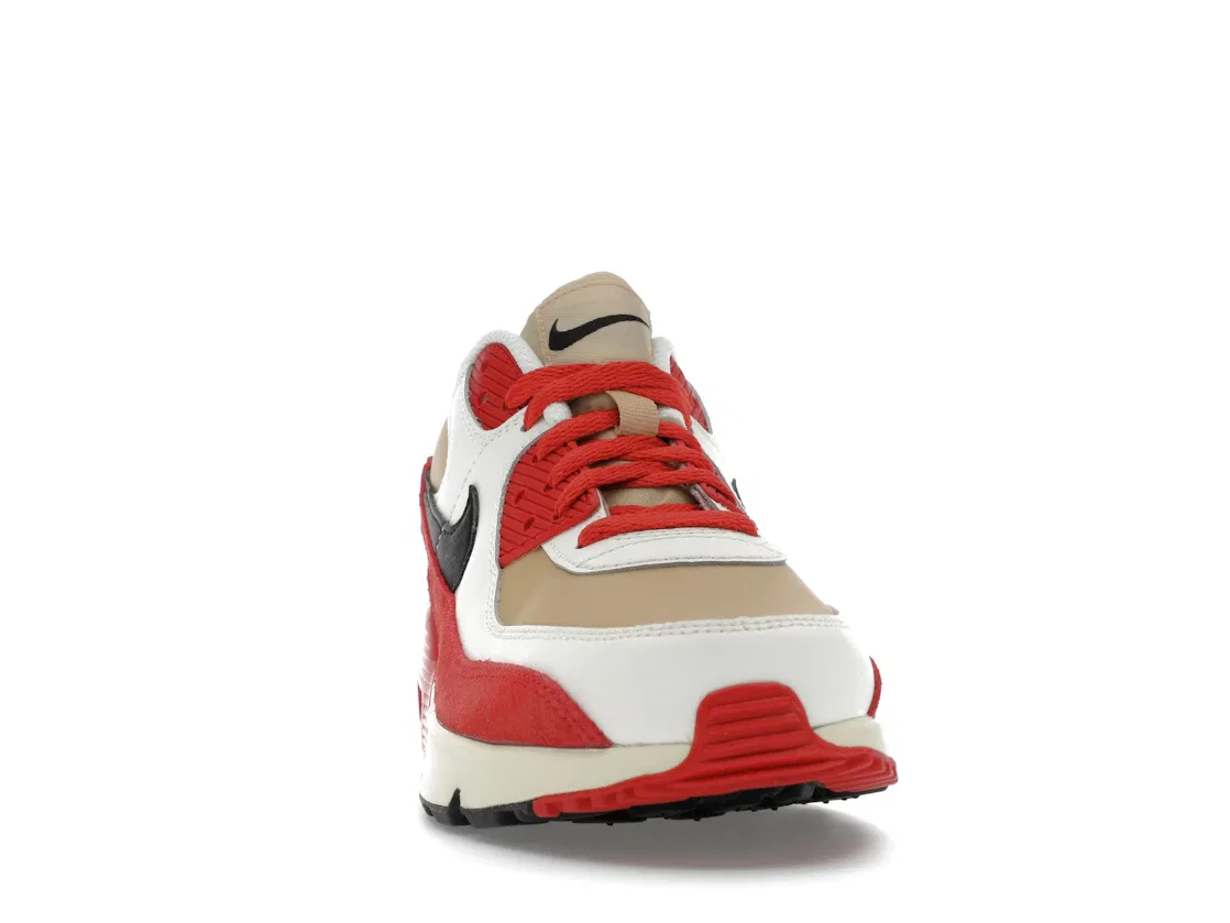 Детские кроссовки Lifestyle Nike Air Max 90 Leather, Sesame/Red Clay/Sail/Black — фото 2
