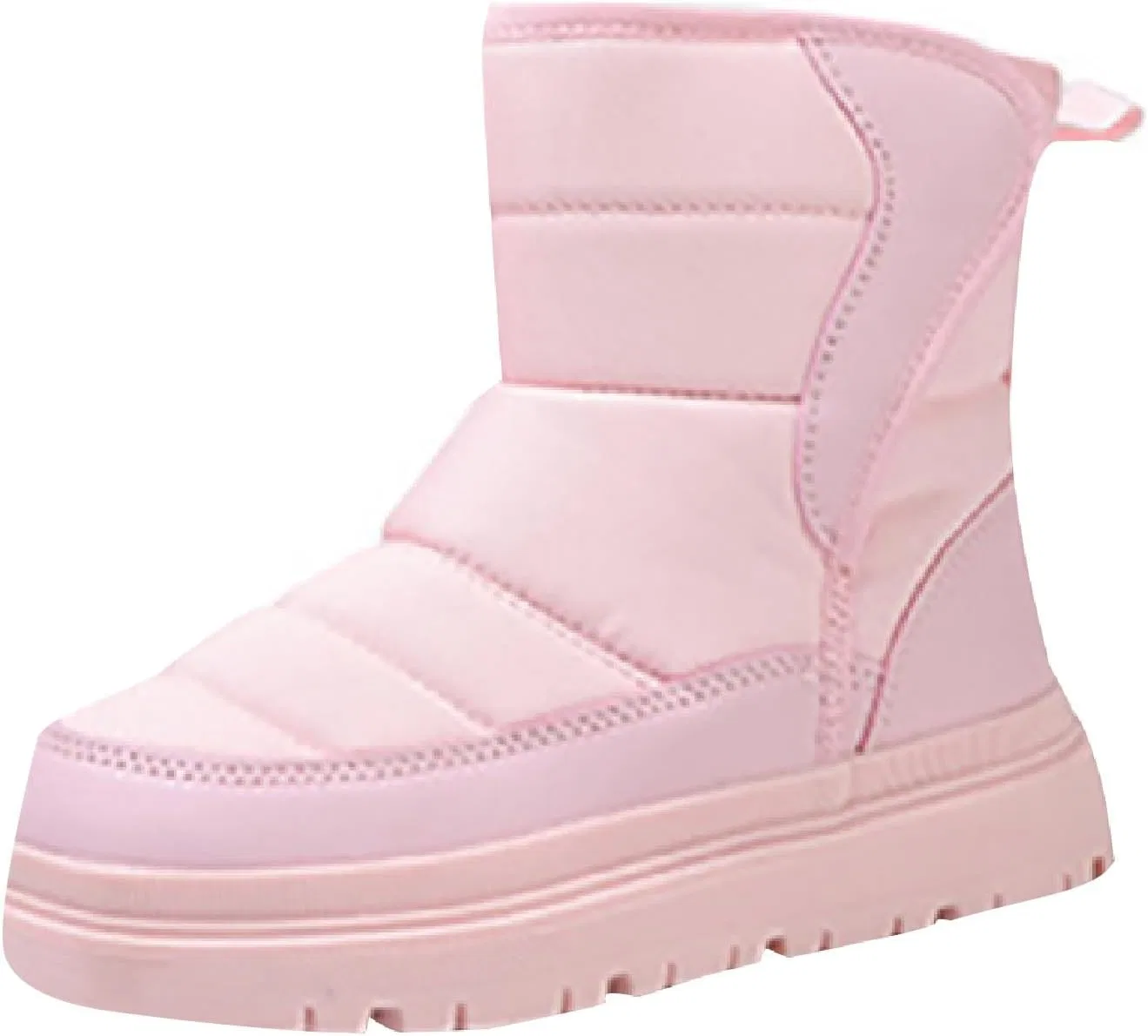 Детские зимние сапоги для девочек на толстой подошве с флисовой подкладкой, Pink