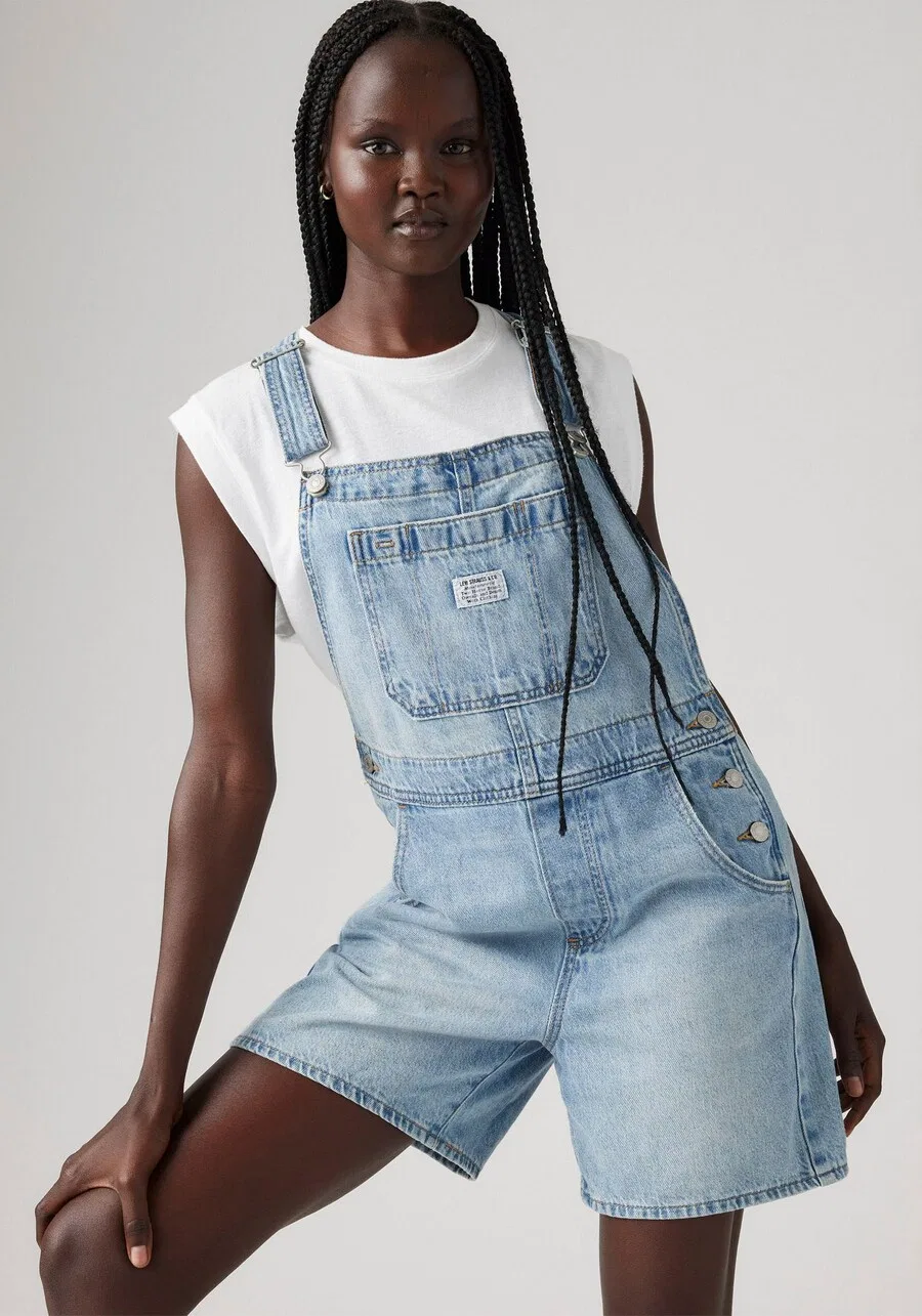 Джинсовый комбинезон LEVI'S Regular, светло-голубой — фото 2