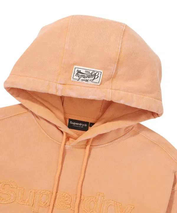 Худи винтажное Superdry, оранжевый — фото 3