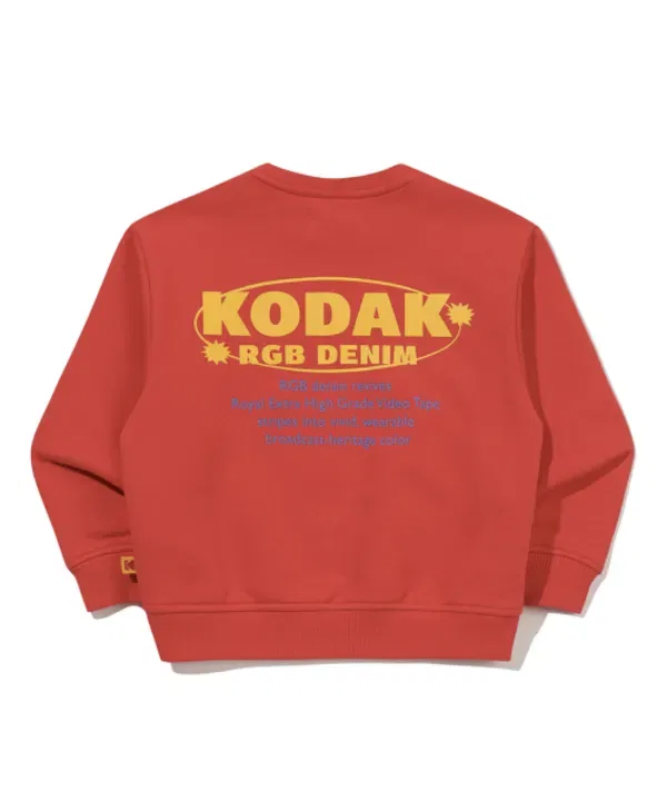 Свитшот детский, с логотипом, Kodak Kids, красный