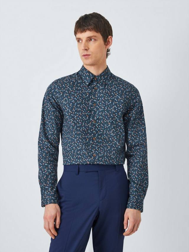 

Футболка Regular Fit с листовым принтом из хлопка и полиэстера Paul Smith, Navy