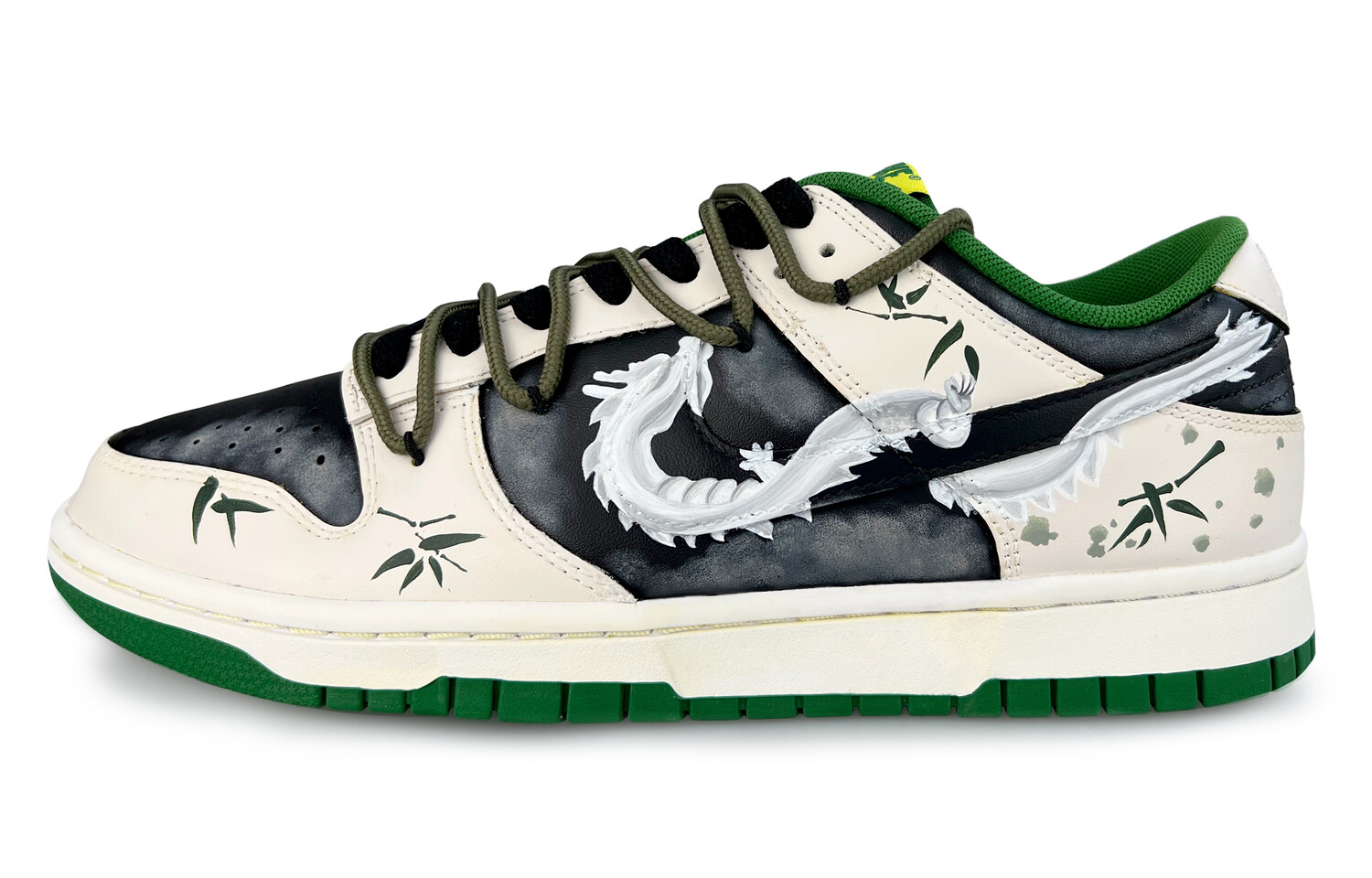 

Мужские кроссовки для скейтбординга Nike Dunk, Black-green-beige