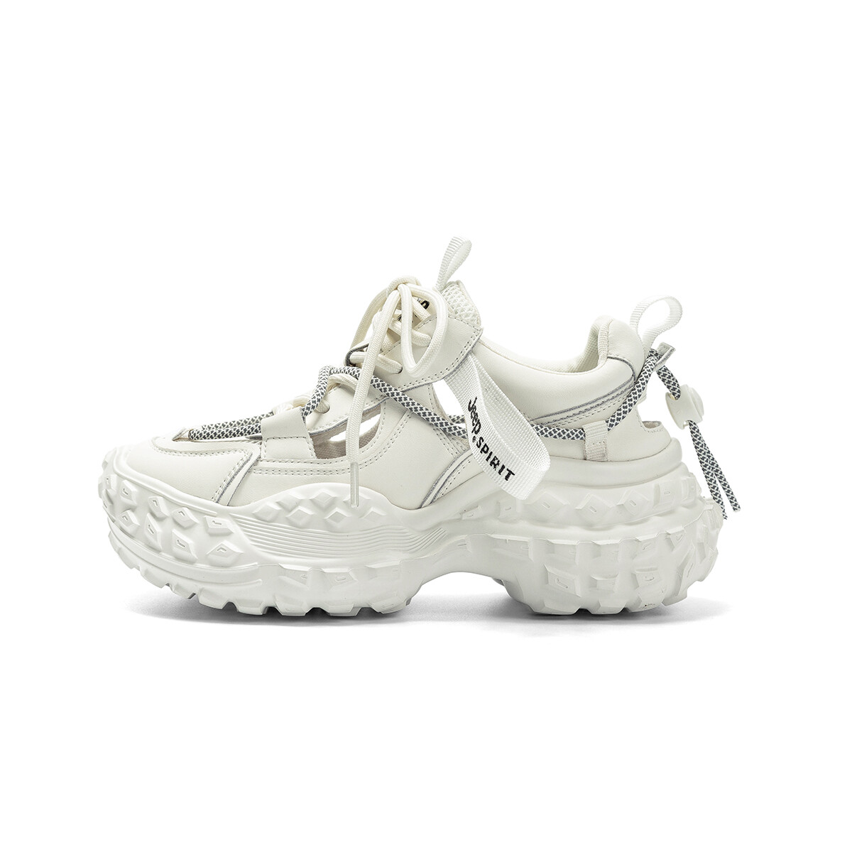 

Кроссовки JEEP SPIRIT Chunky Sneakers Women's Low-top, черный/бежевый