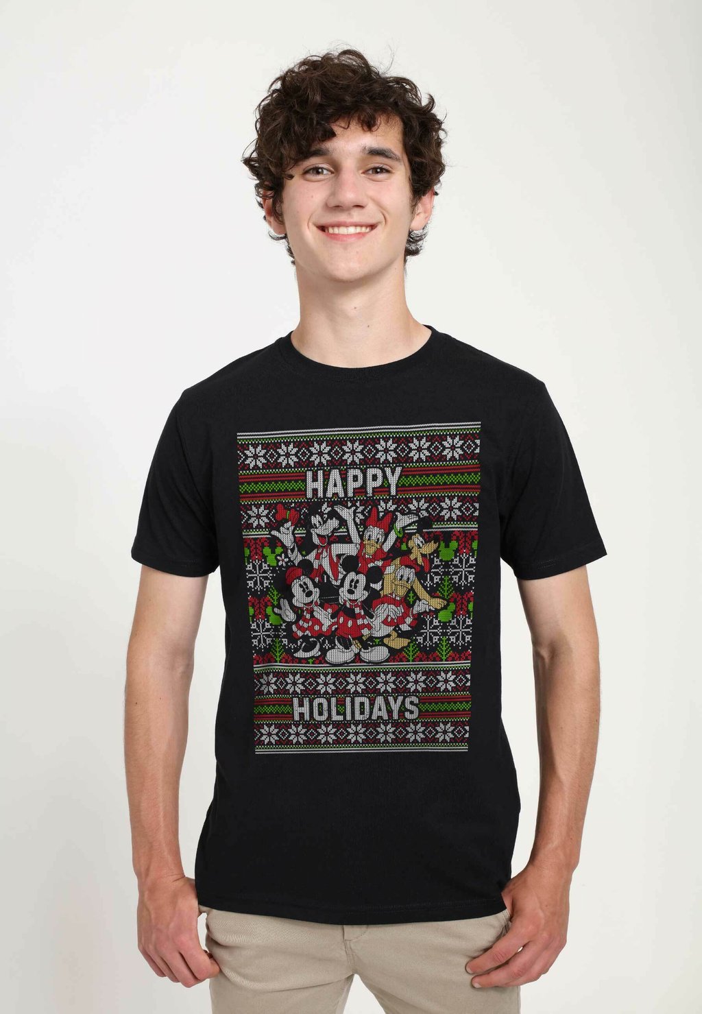 

Футболка с принтом MICKEY CLASSIC MICKEY SIX SWEATER UNISEX Henry Tiger, черный