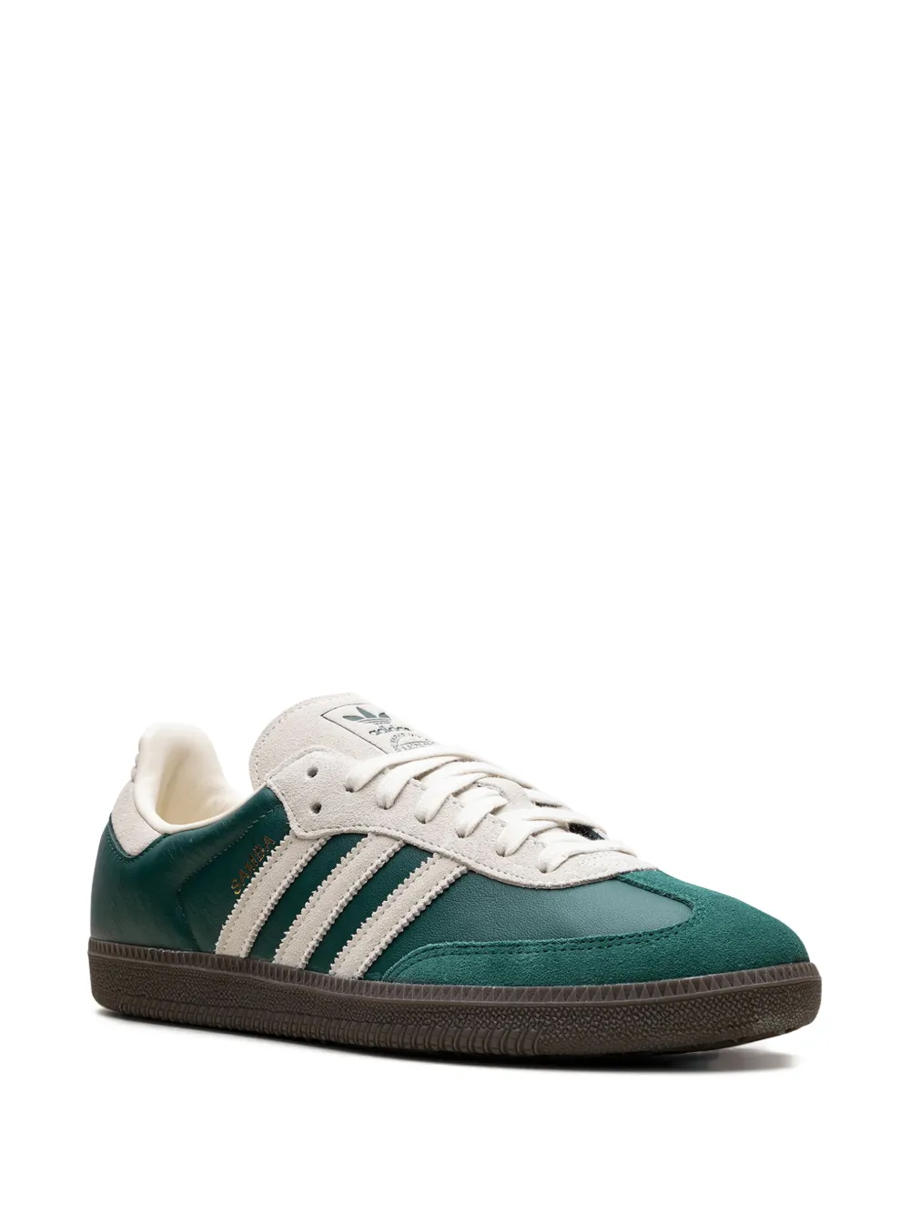 Кроссовки Samba OG Collegiate Green/Cream White/Gum Adidas, зеленый — фото 2