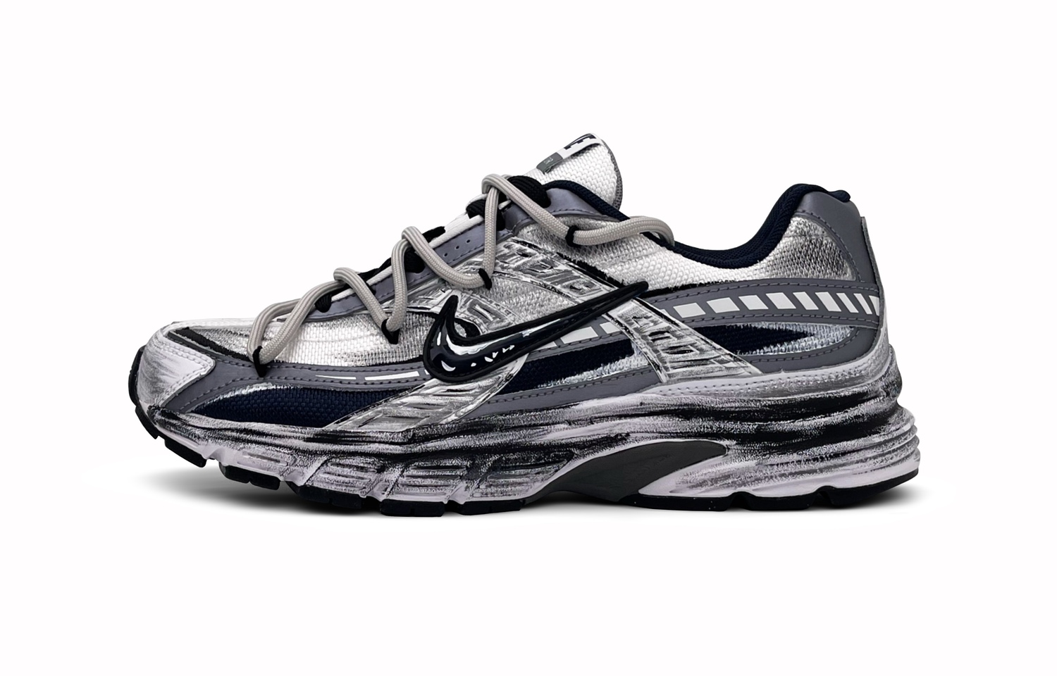 

Nike Мужские кроссовки initiator low top черный серебристый