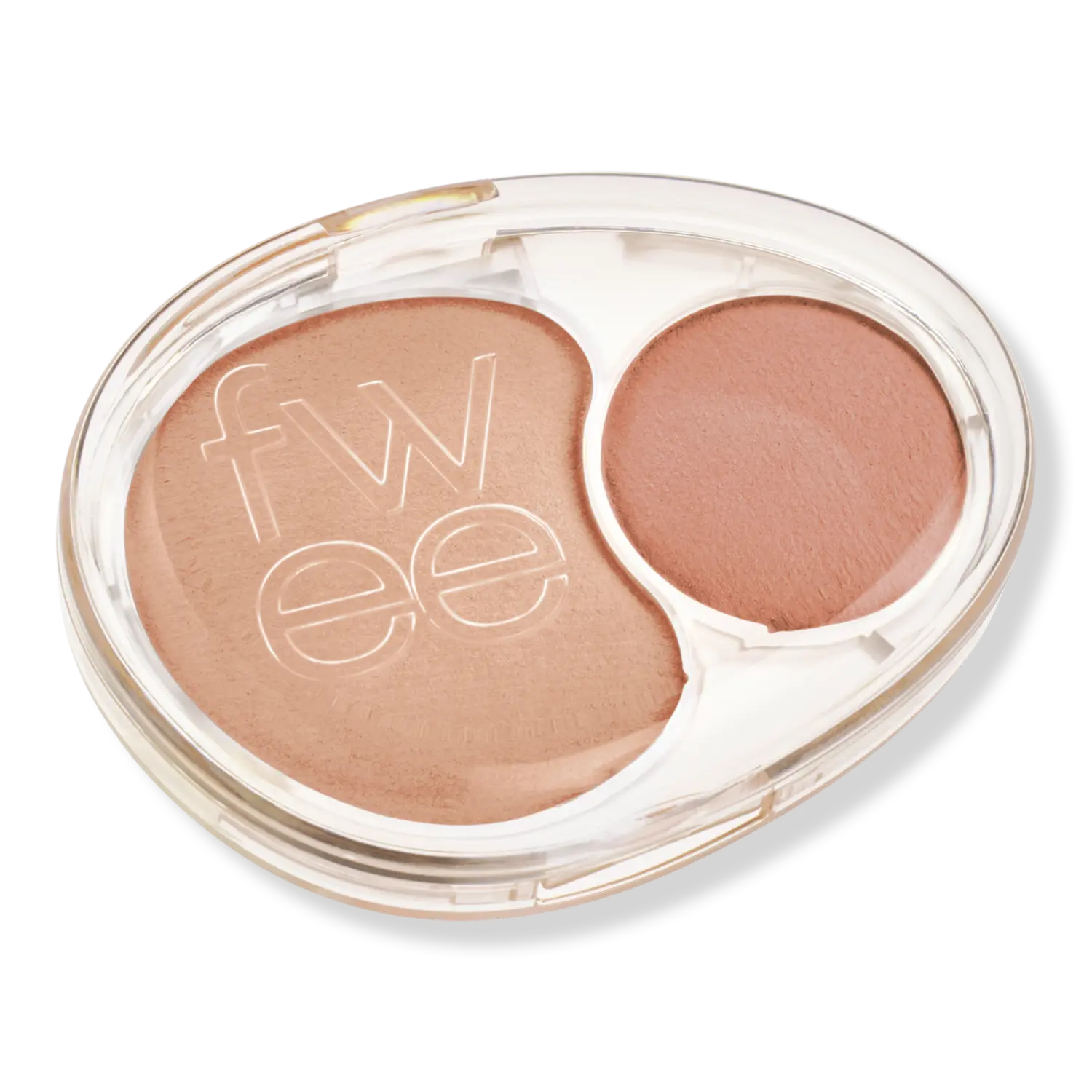 

Нежные двойные румяна fwee, ND02 DOWN TEMPO (sand beige & nudy brown)